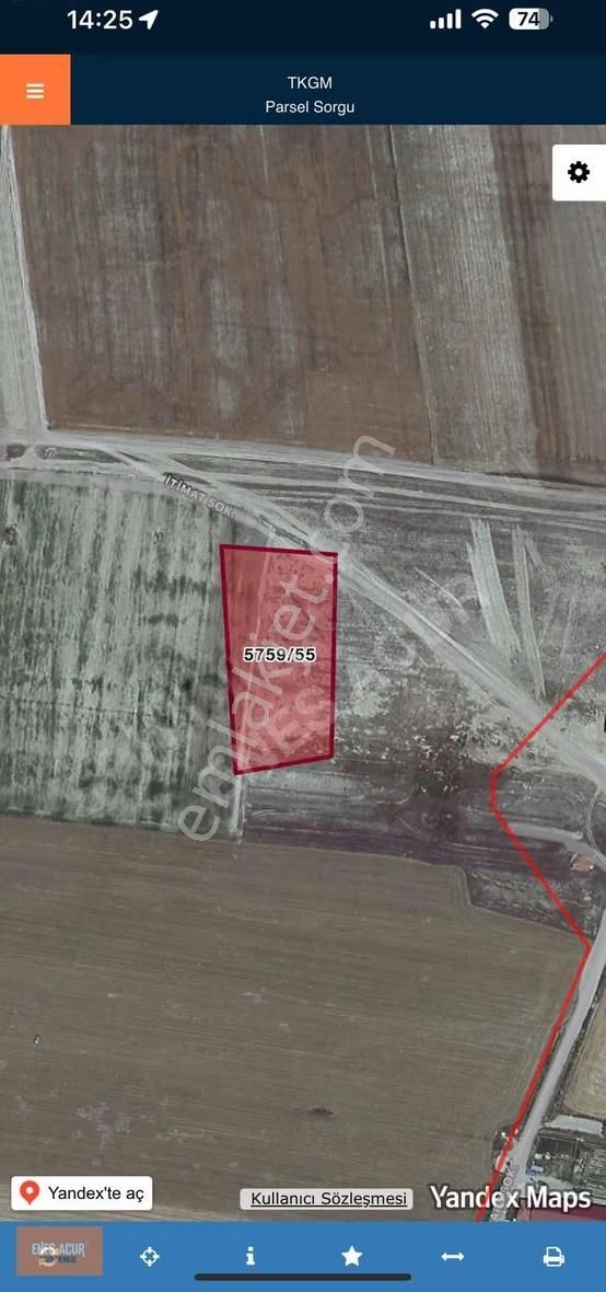 Enes Acur' Dan Tatlıcak' Da 10.074 M2 Satılık Tarla