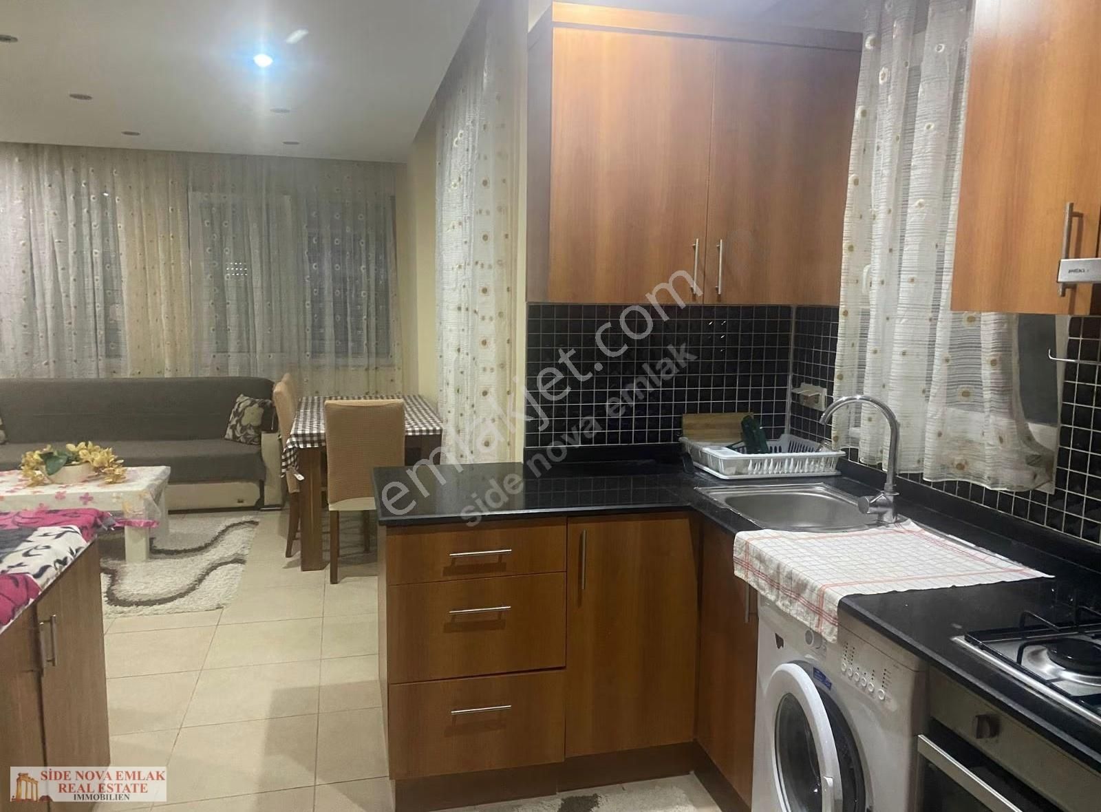 Manavgat Side'de 1. Kat Full Eşyalı Kiralık Daire