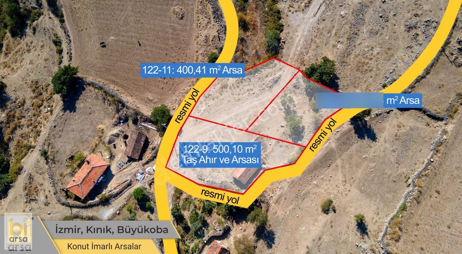 Taş Yapı ! İzmir'de!500m² Dikili Sahiline 1saat!bergamaya 30dk! - Görsel 3