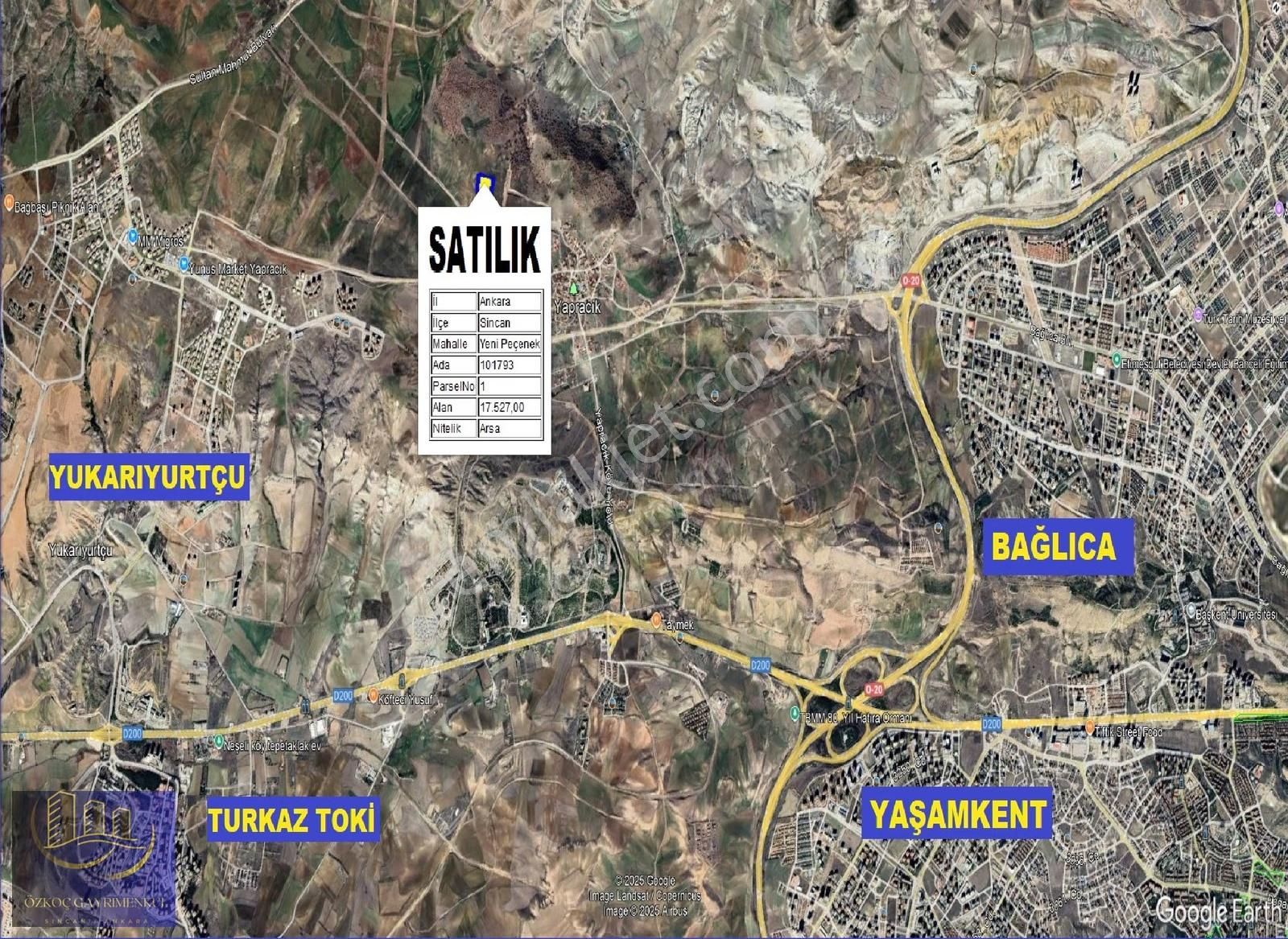 Yenipeçenek'te 16 Kat İmarlı 2.8 Emsal 180 M² Arsa Fırsatı - Görsel 15