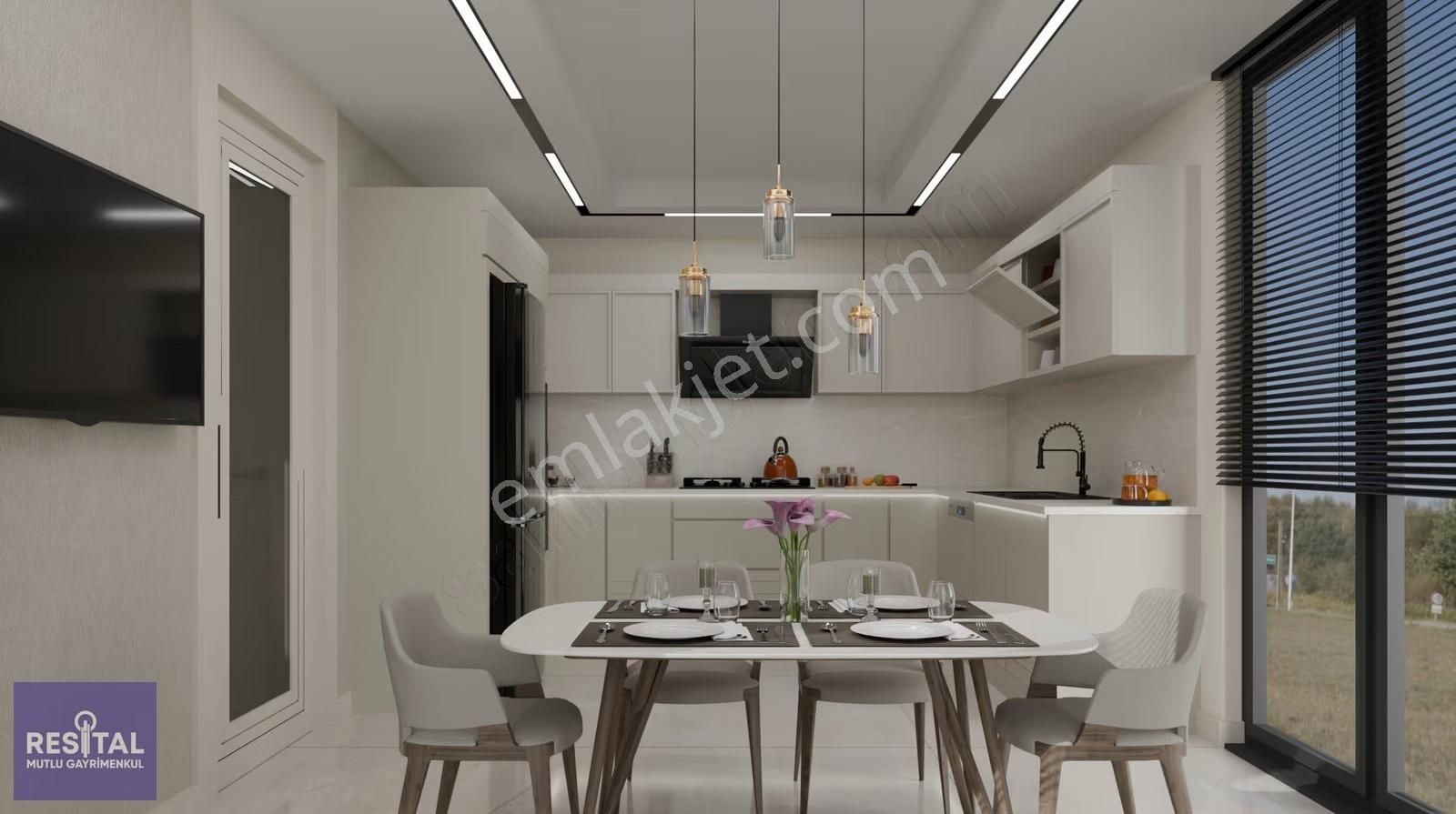 Rs Mutlu Kayapa Da 4.5+1 Satılık Geniş Bahçeli Sıfır Lüks Villa - Görsel 4