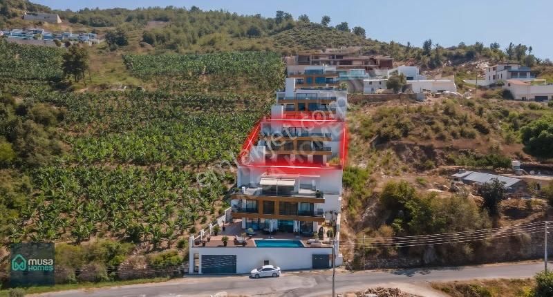 Alanya Kargıcakta Lüks Eşyalı Deniz Doğa Ve Kale Manzaralı Villa - Görsel 19