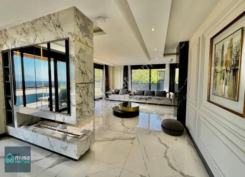 Alanya Kargıcakta Lüks Eşyalı Deniz Doğa Ve Kale Manzaralı Villa - Görsel 20