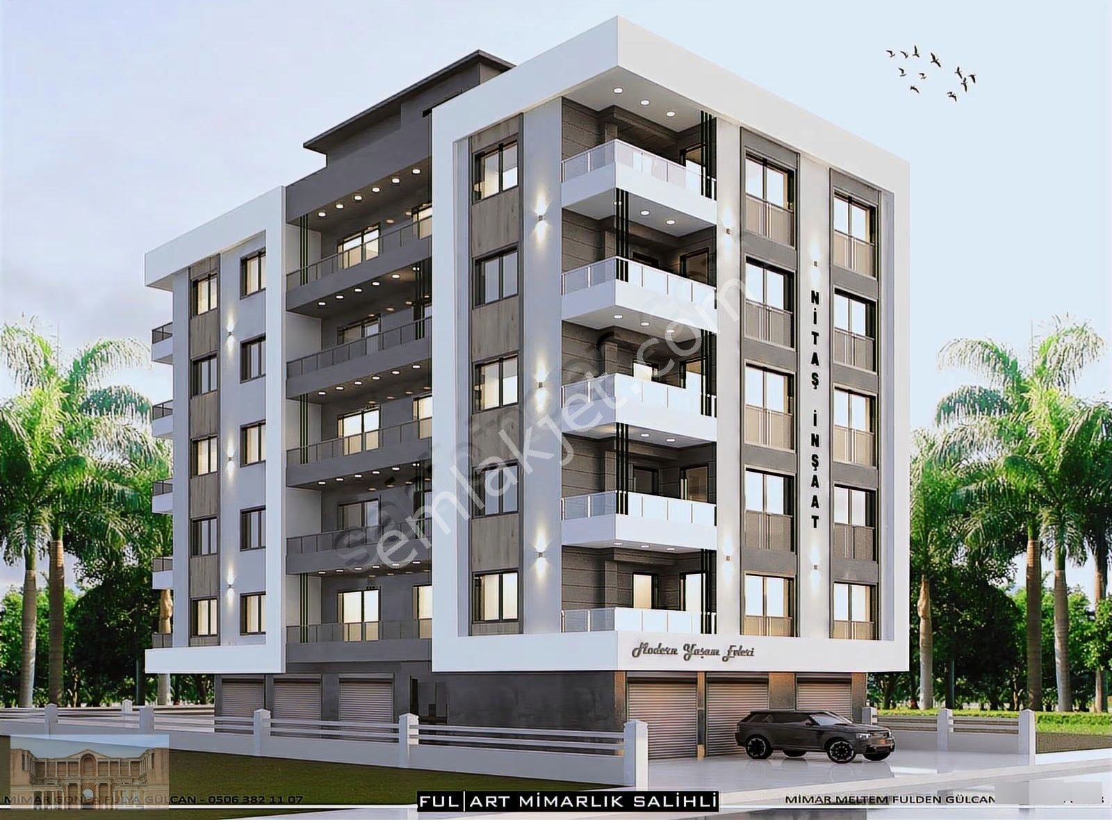 Satılık Avarda 3+1 135 M2 Giyinme Odalı Lüks Ara Kat