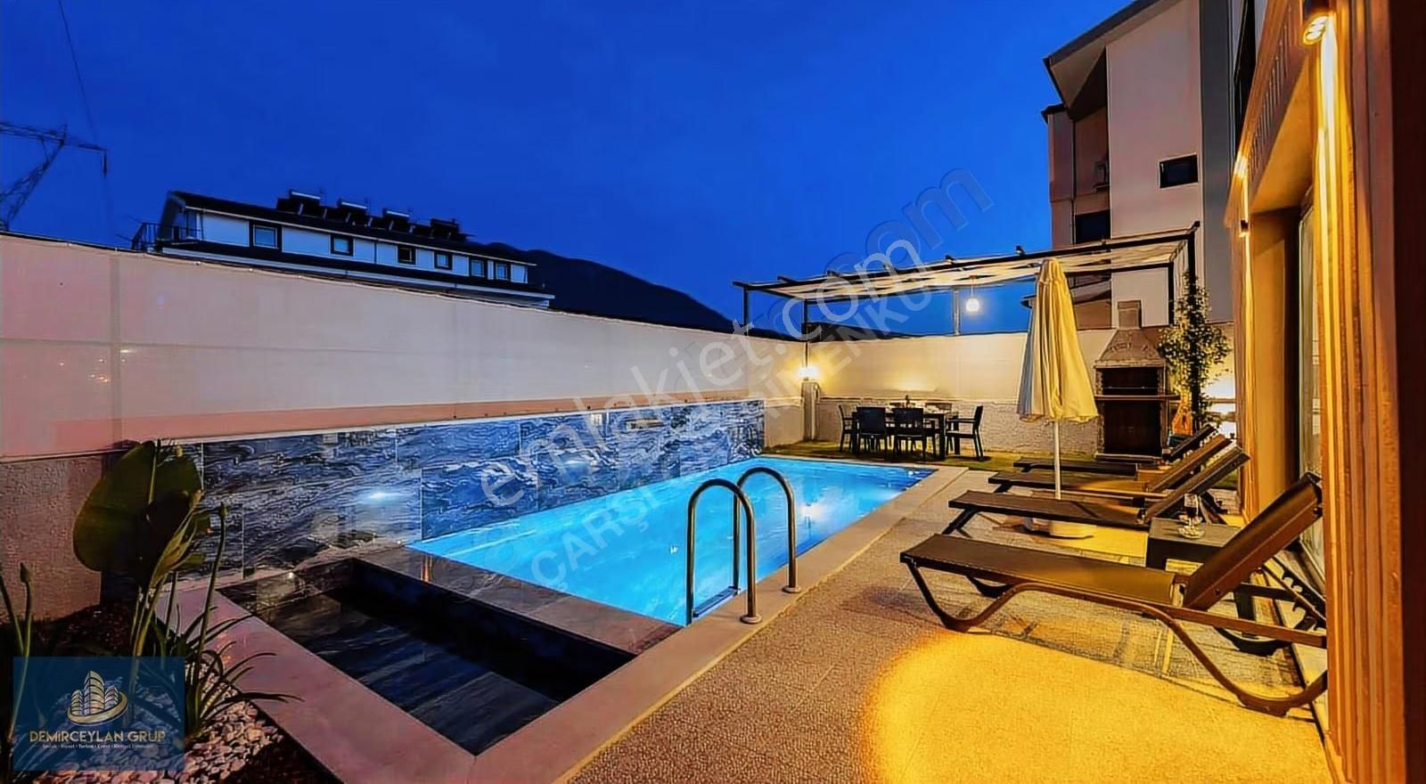 Fethiye Çalıca'da Eşyalı, Müstakil Havuzlu Villa - Görsel 17