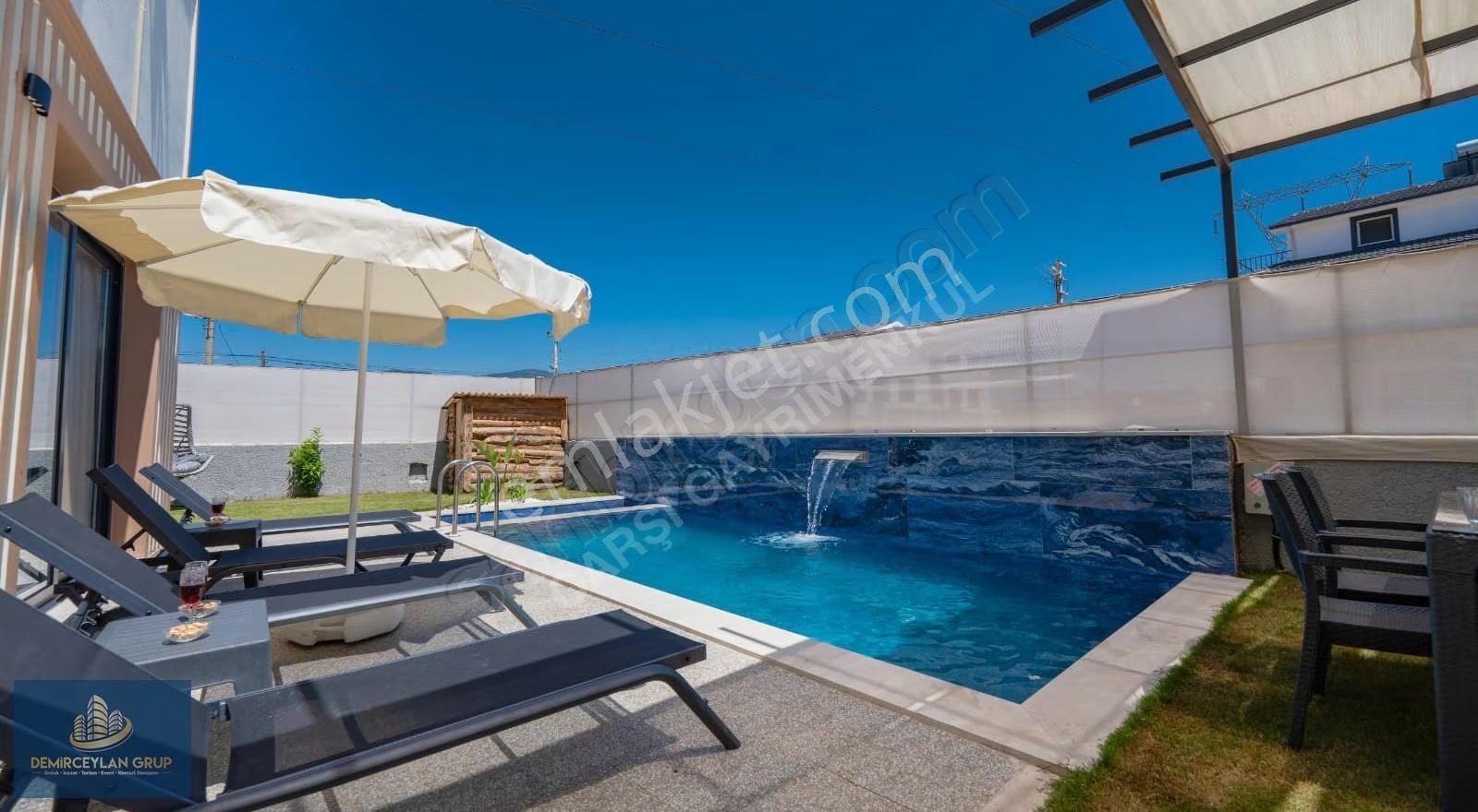 Fethiye Çalıca'da Eşyalı, Müstakil Havuzlu Villa