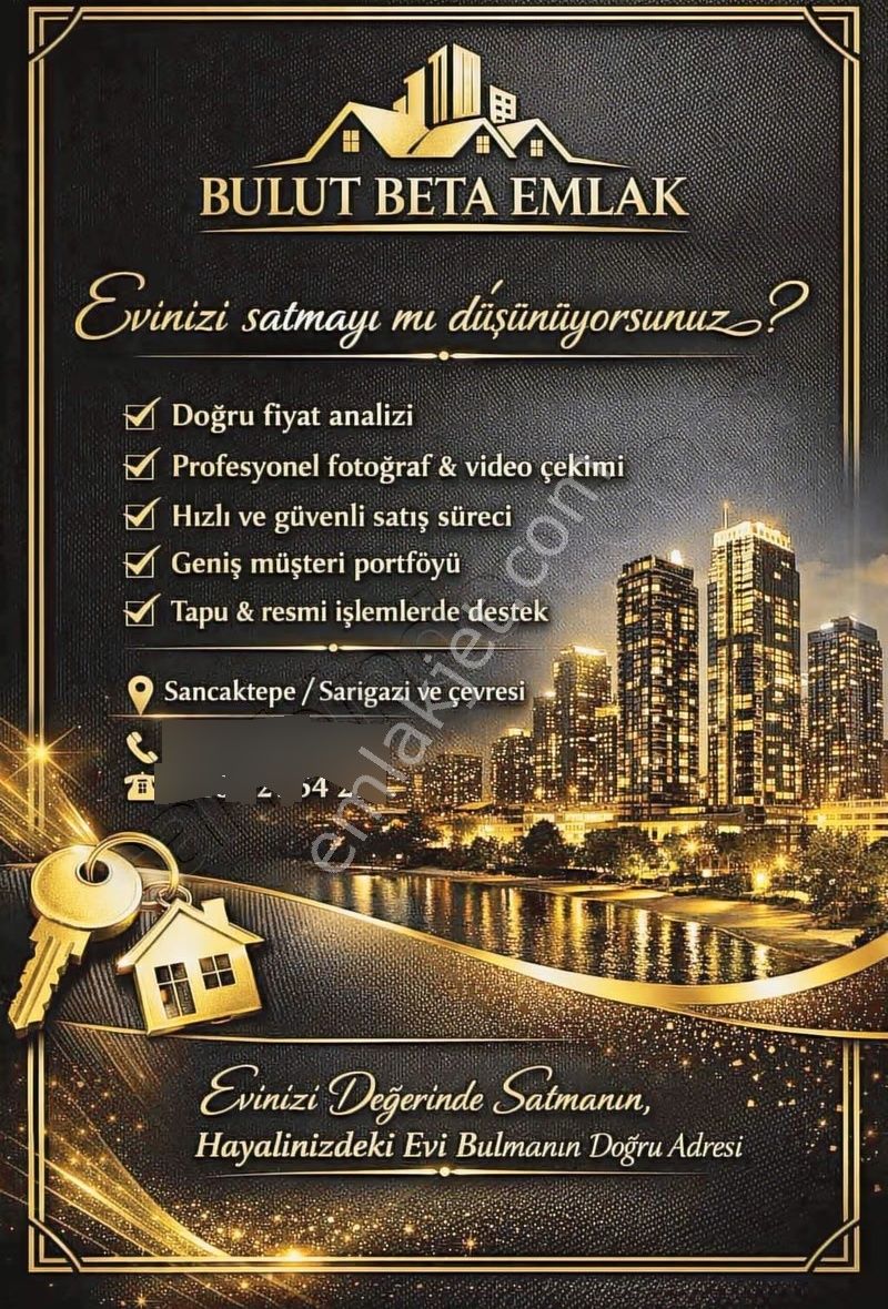 Bulut Beta'dan Sancaktepe Kemaltürklerde Satılık 3+1 Ters Dublex - Görsel 26
