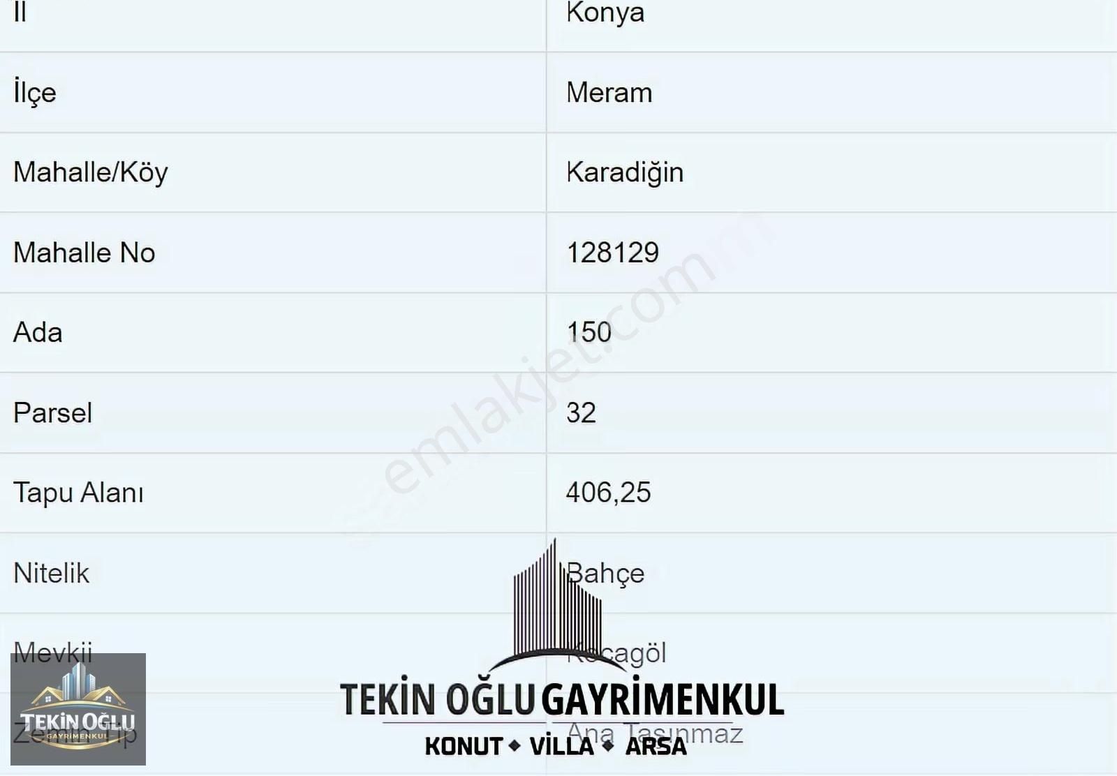 Meram Karadiğin'de 406 M² Müstakil Tapulu Bahçe Fırsatı - Görsel 2