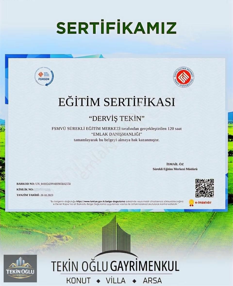 Akören Merkez'de Süper Fırsat Köşe Parsel 429 M² Tarla - Görsel 13