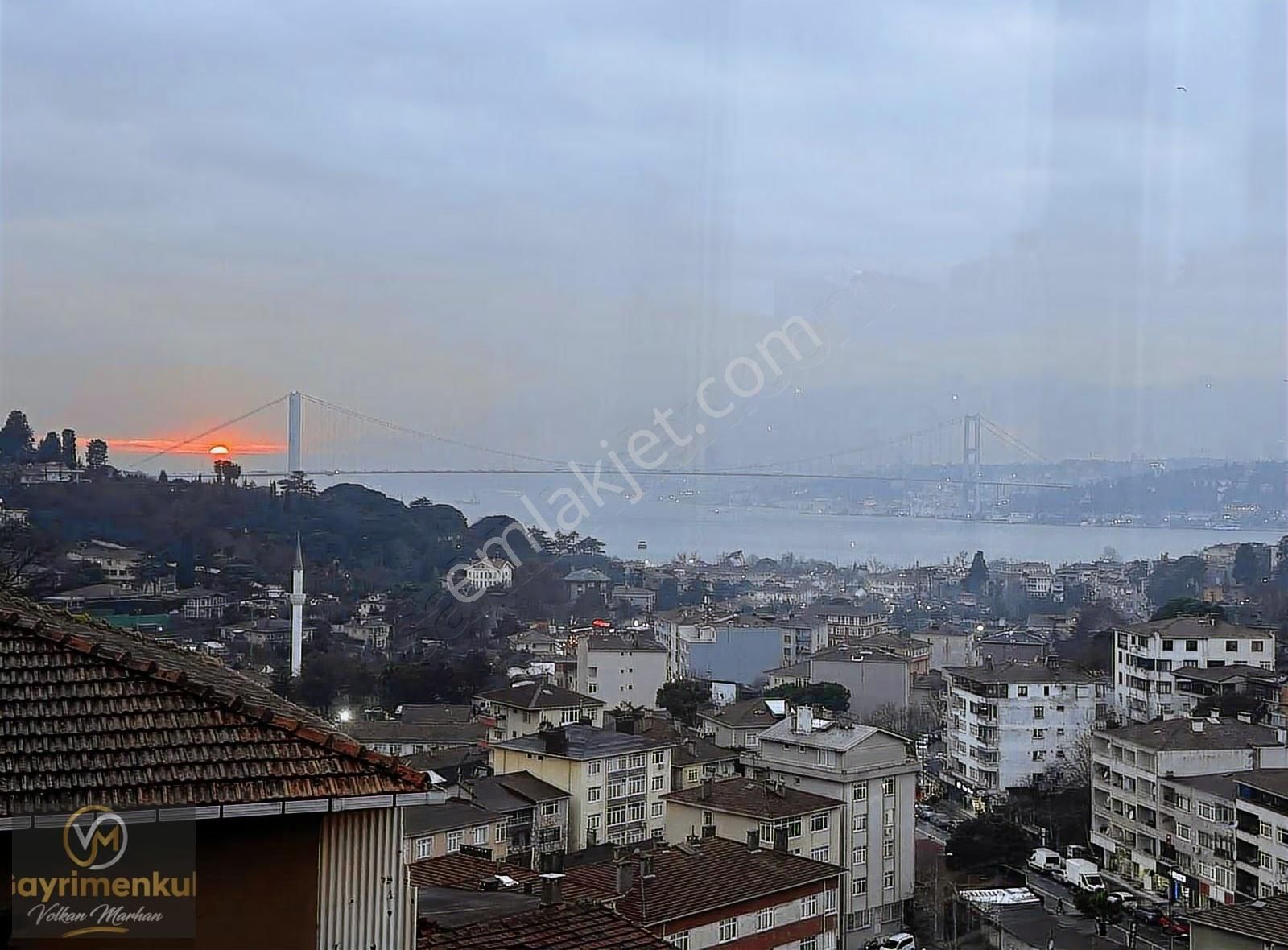 Boğaz & Köprü Manzaralı Kiralık Daire Eşsiz Gün Batımı Manzarası
