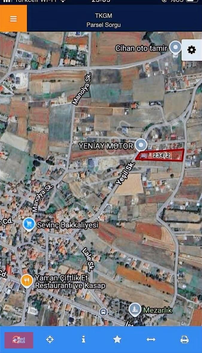 Konut İmarlı Hisseli Köy Arsası . 7 Numaralı Parsel.