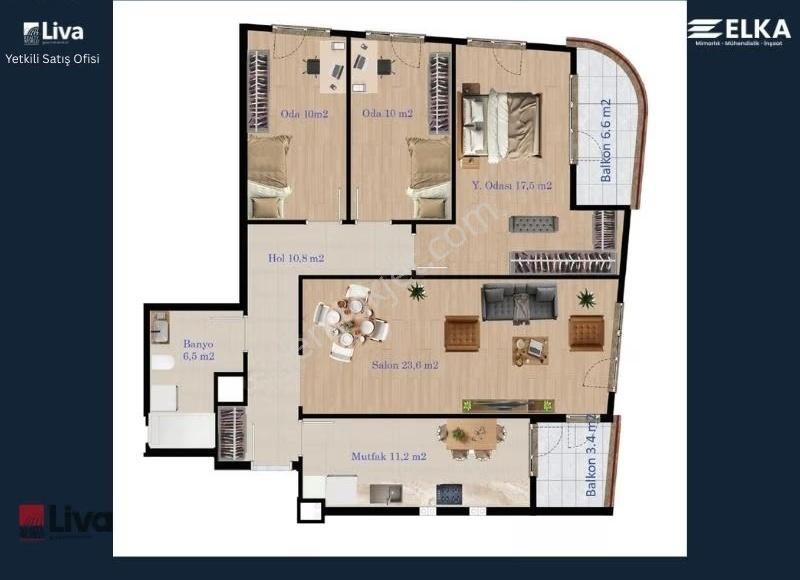 ▓liva'dan Kayabey Prestij'de Satılık Ebeveyn Banyolu 2+1 Daire▓ - Görsel 29