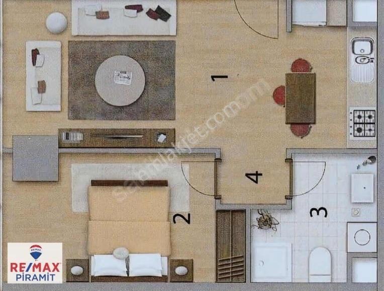 Ritim İstanbul'da 1+1 Ara Kat Kiralık Temiz Daire - Görsel 10