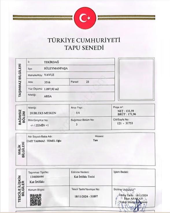 Komple Villa Sitesi Satılık Tapu Sahibi Perta Emlak Ümit Tahmaz - Görsel 3