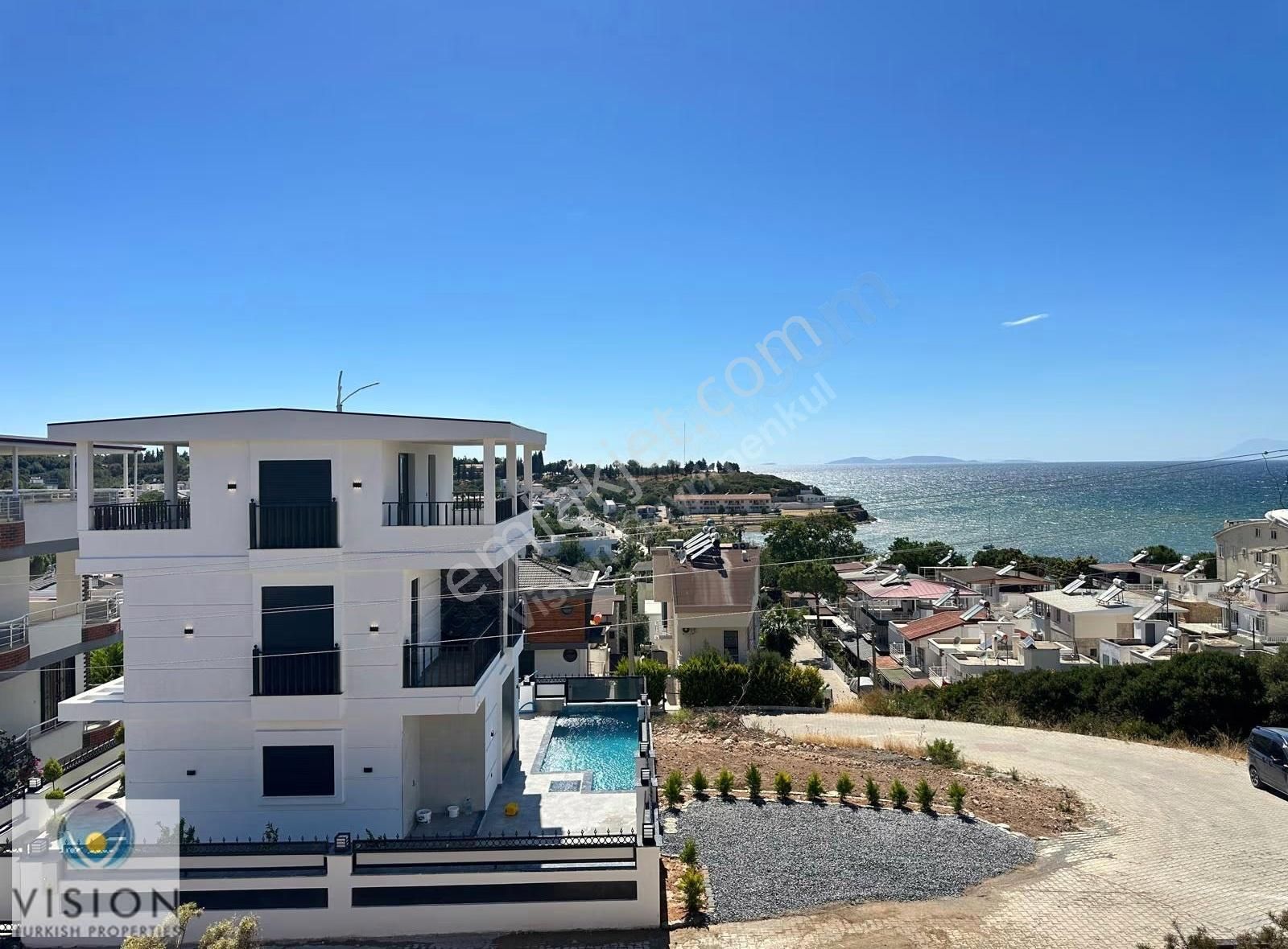 Didim Mavişehirde Deniz Manzaralı 3+1 Tam Müstakil Havuzlu Villa - Görsel 5