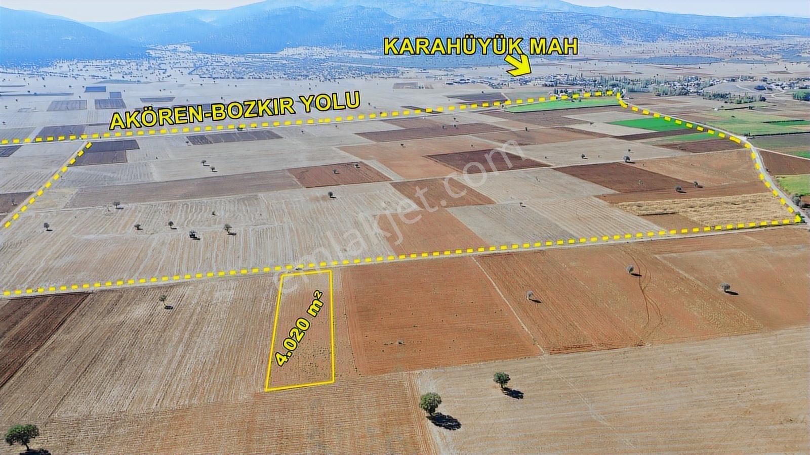 Konya/akören/karahüyük Mahallesi 4020 M2 Tarım Arazisi Ekilir