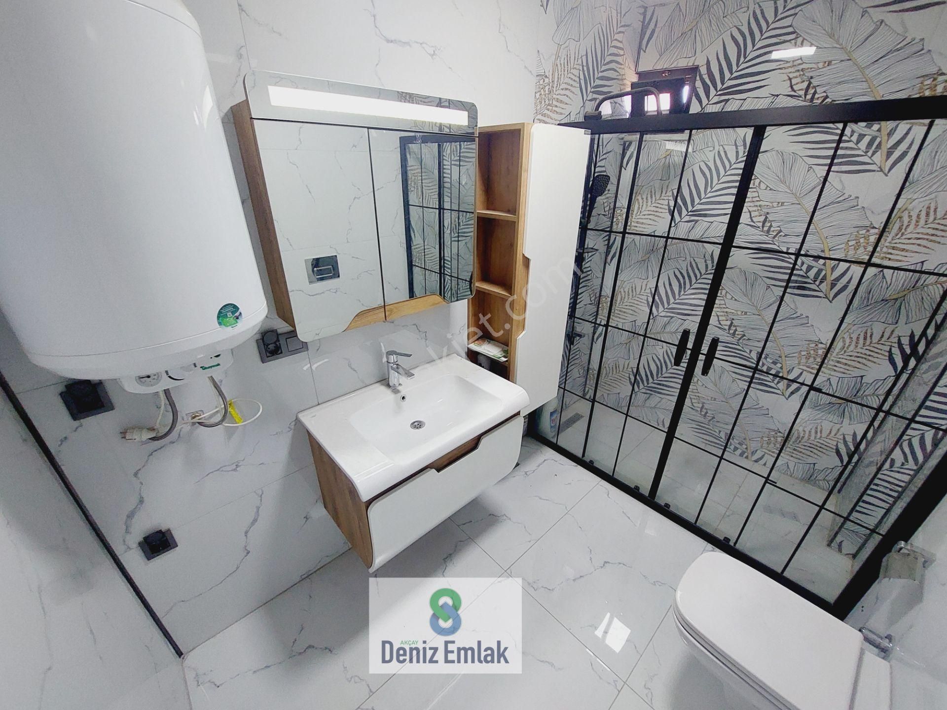 Denizden Akçayda Lüx Tasarım Geniş Verandalı Satılık 4+1 Tripleks Villa. - Görsel 11
