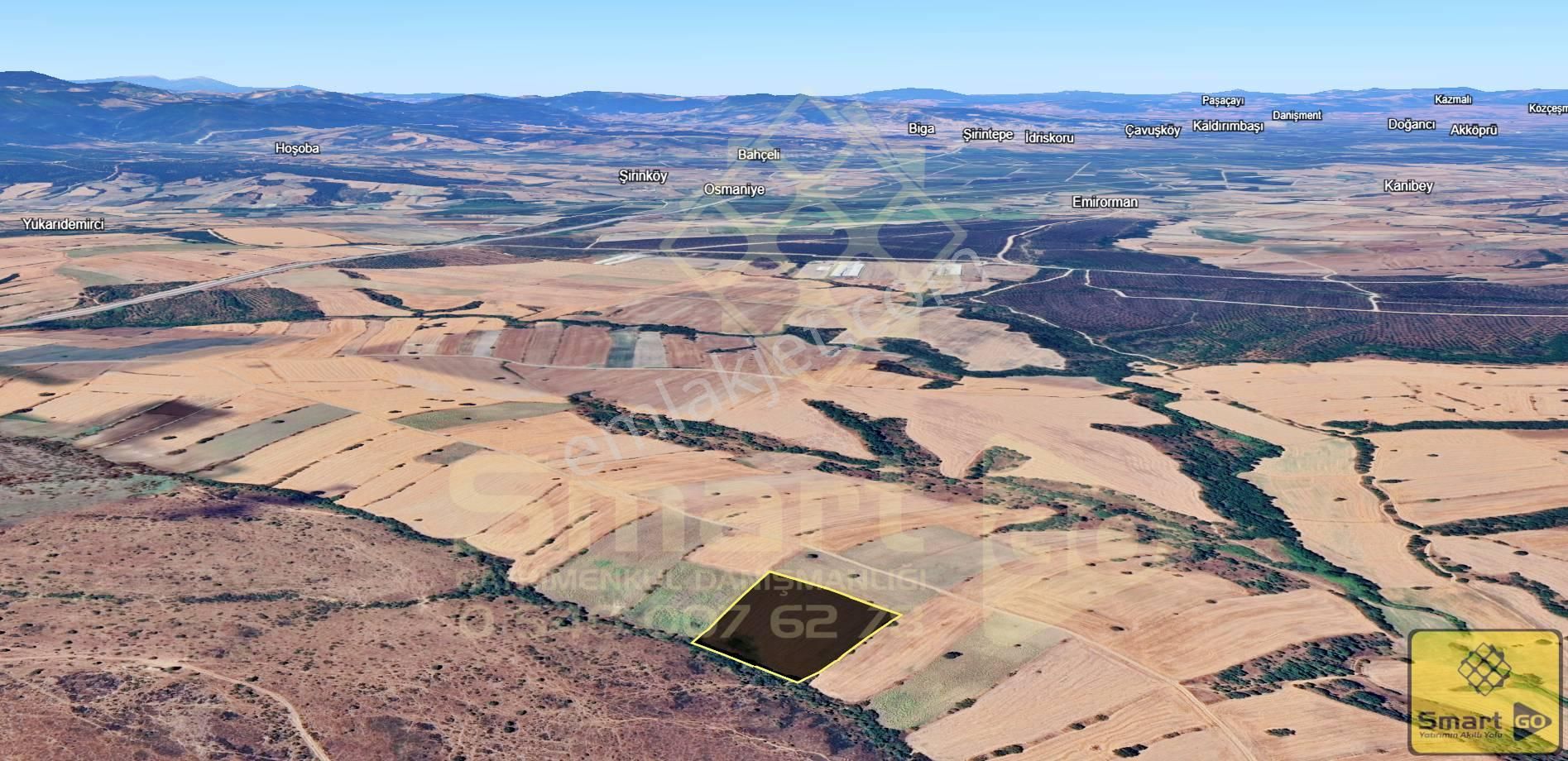 Biga Sinekçi Köyü'nde 10.500 M² Satılık Tarla - Görsel 13