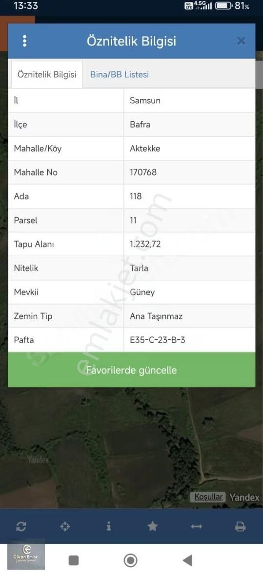 Civan'dan Aktekke'de Satılık 1232 M² Tarla - Görsel 11