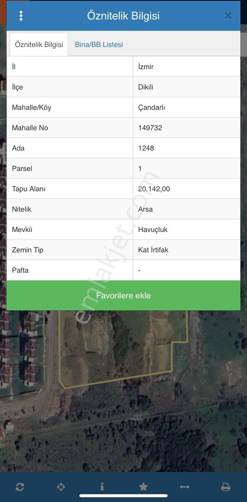 Dikili Çandarlı'da ( Hisseli Tapu Arsa ) 251 M2 Açıklamayı Okuyunuz - Görsel 2