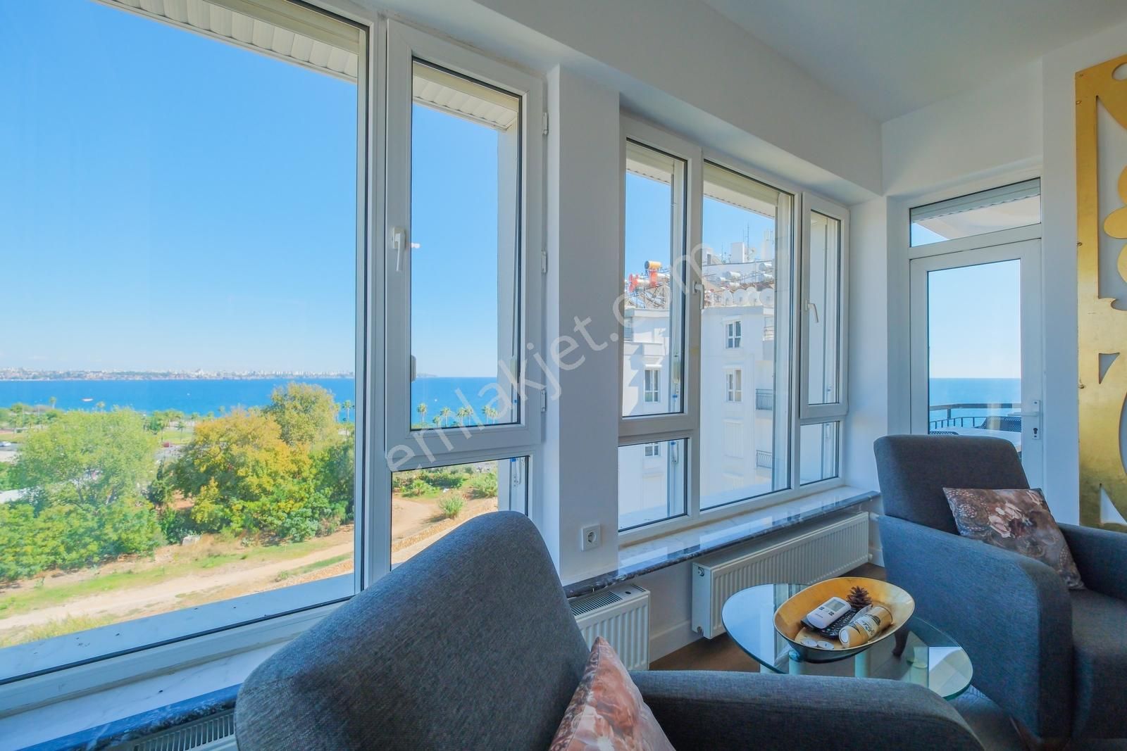 Deniz Manzaralı, Mükemmel Konumda, Eşyalı, 3+1 Şık Daire - Görsel 14