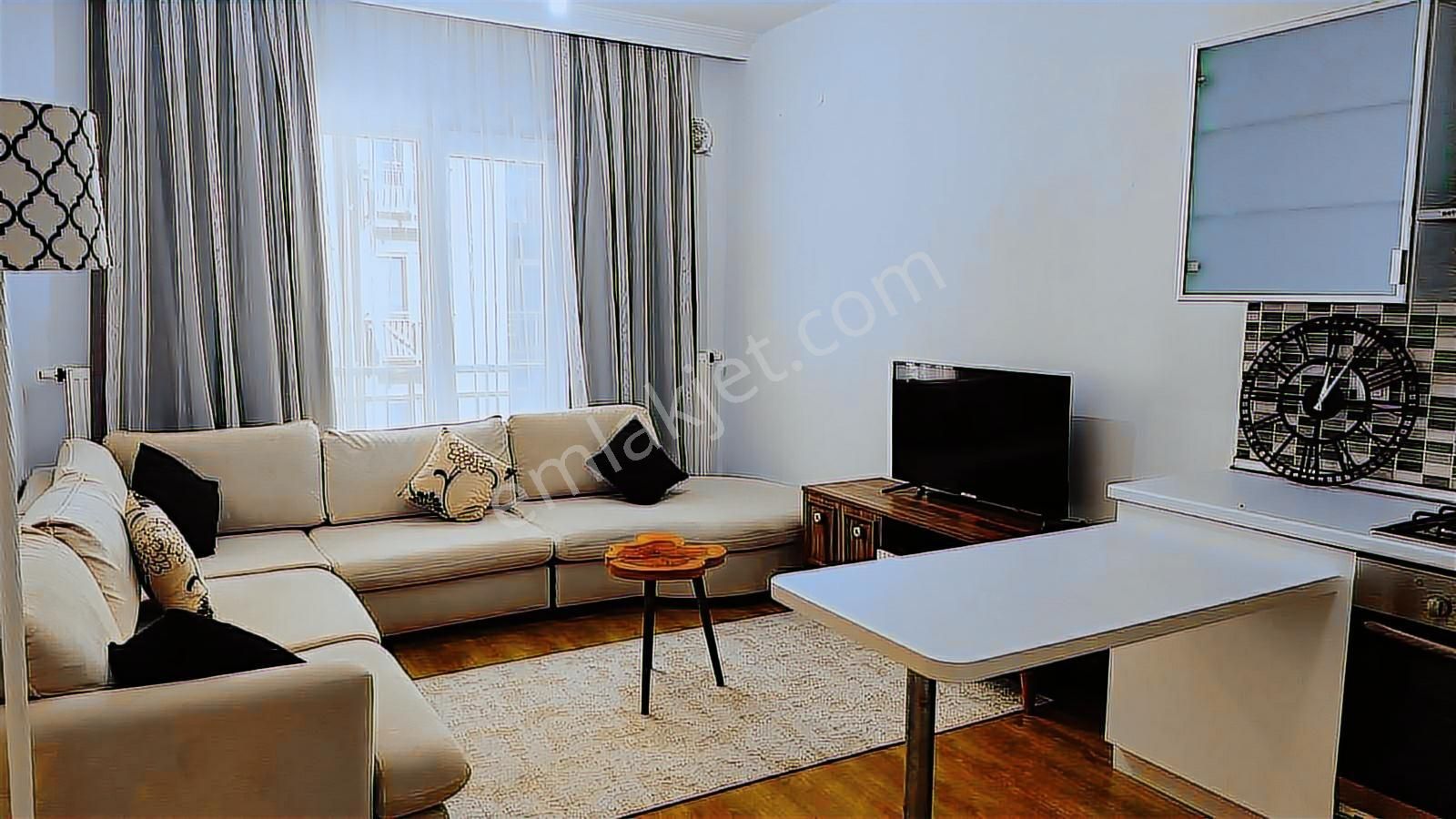 İnnovia 2'de Çarşı Blok Eşyalı Kiralık 1+1 Daire - Görsel 18