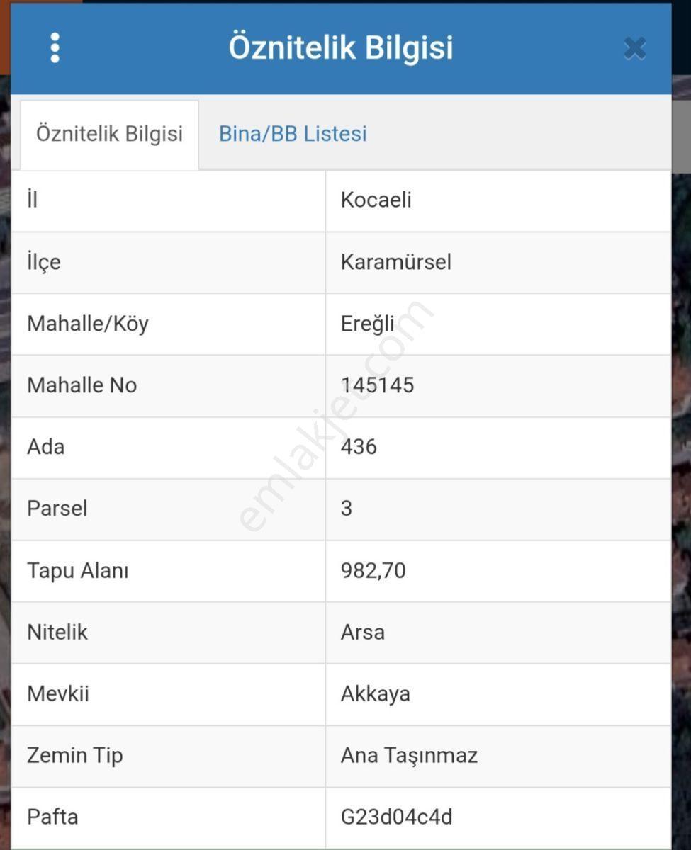 Remax Naturalden Karamürsel Ereğli'de 983 M2 Satılık İmarlı Arsa