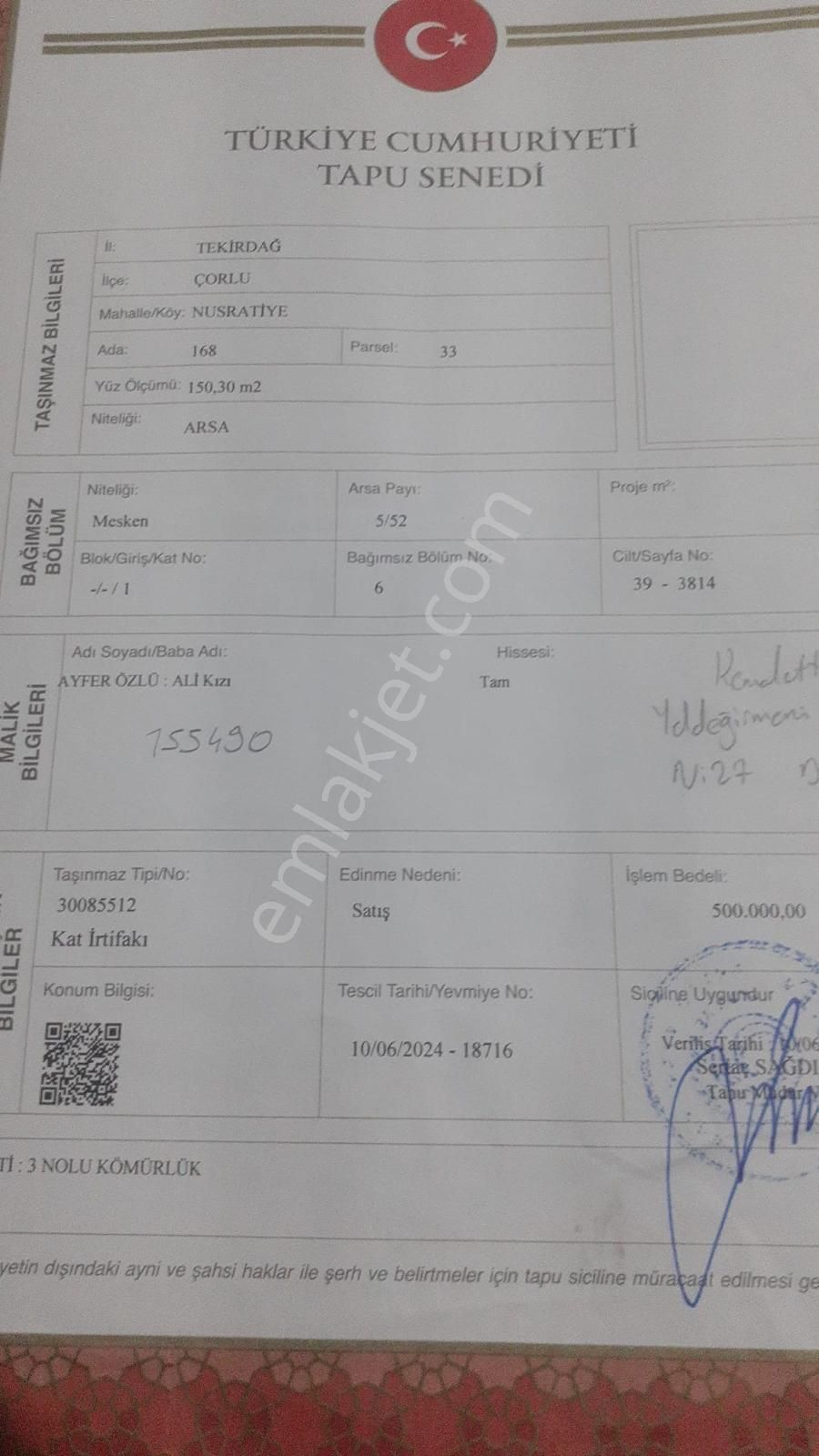 Çorlu Kemalettin Mahallesi Satılık 2+1 Daire - Görsel 10