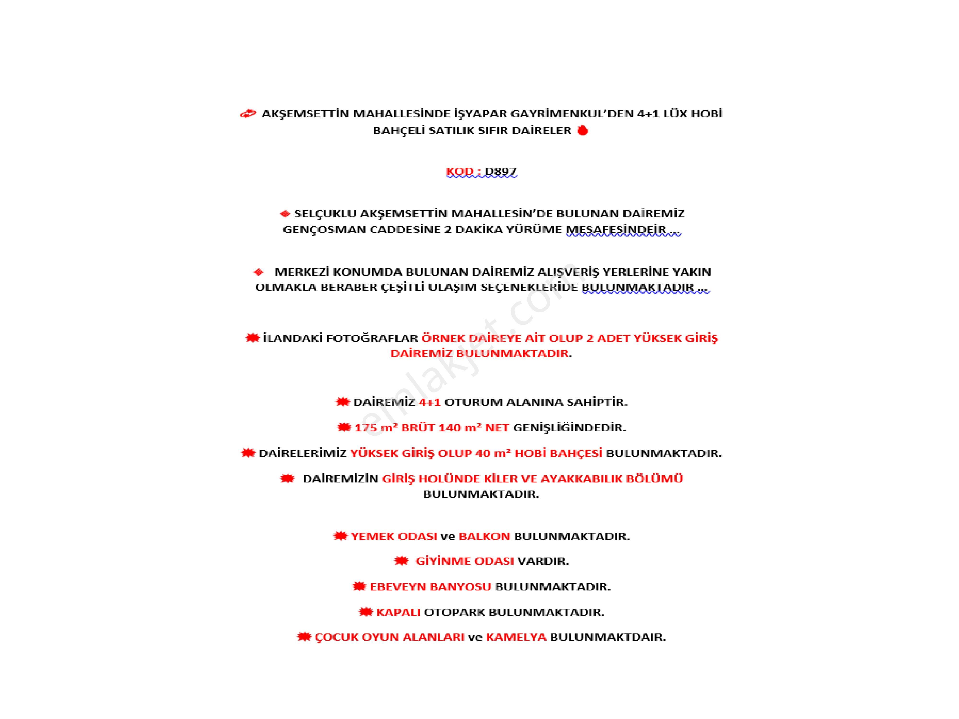 Genç Osman Caddesine Oldukça Yakın 4+1 Lüks Sıfır Yüksek Giriş Daire - Görsel 10