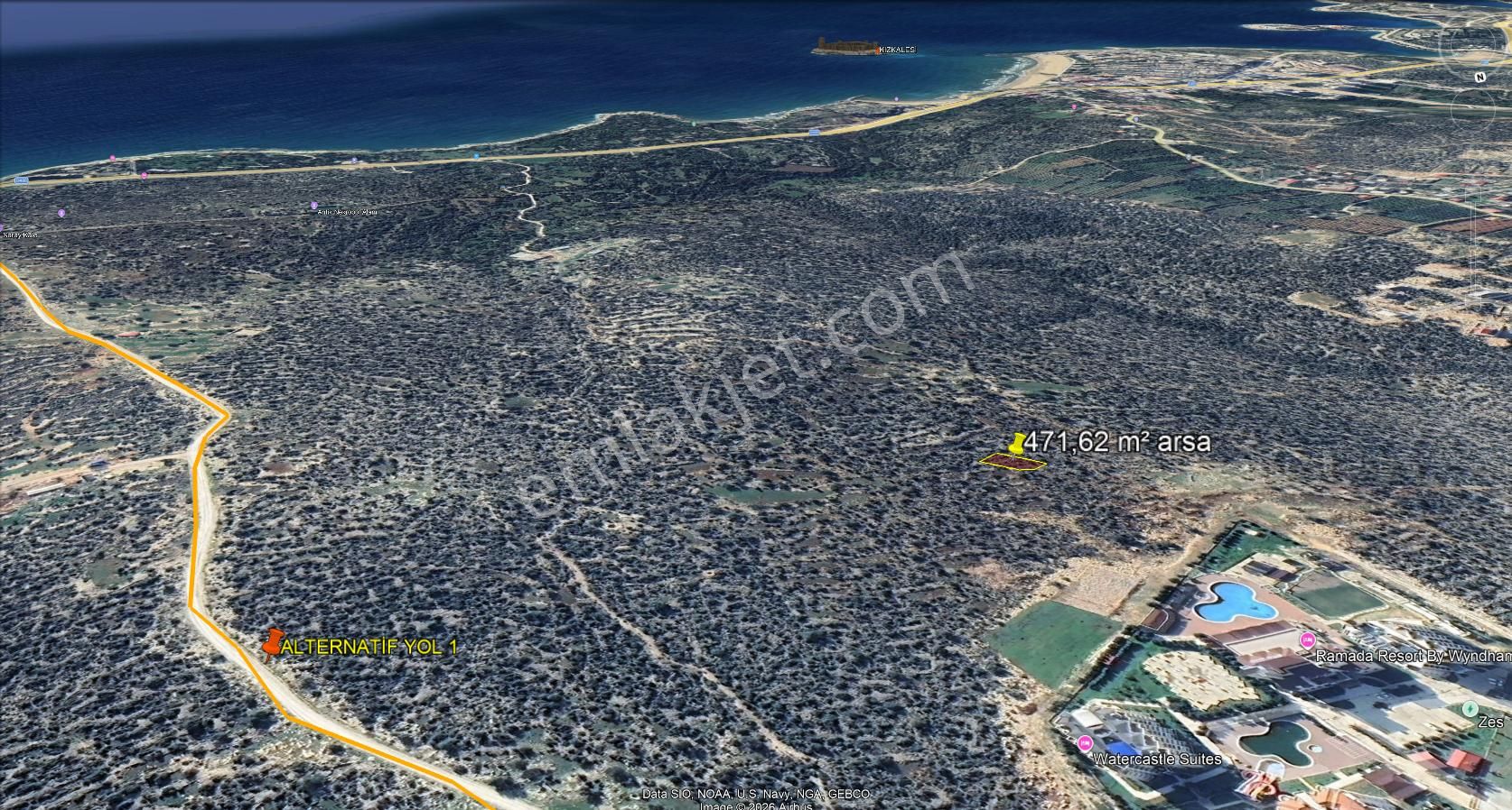 Kızkalesi Girişinde 471,62m² Satılık Arsa – Ana Yola Yakın, Yüksek Yatırım Potansiyeli - Görsel 2