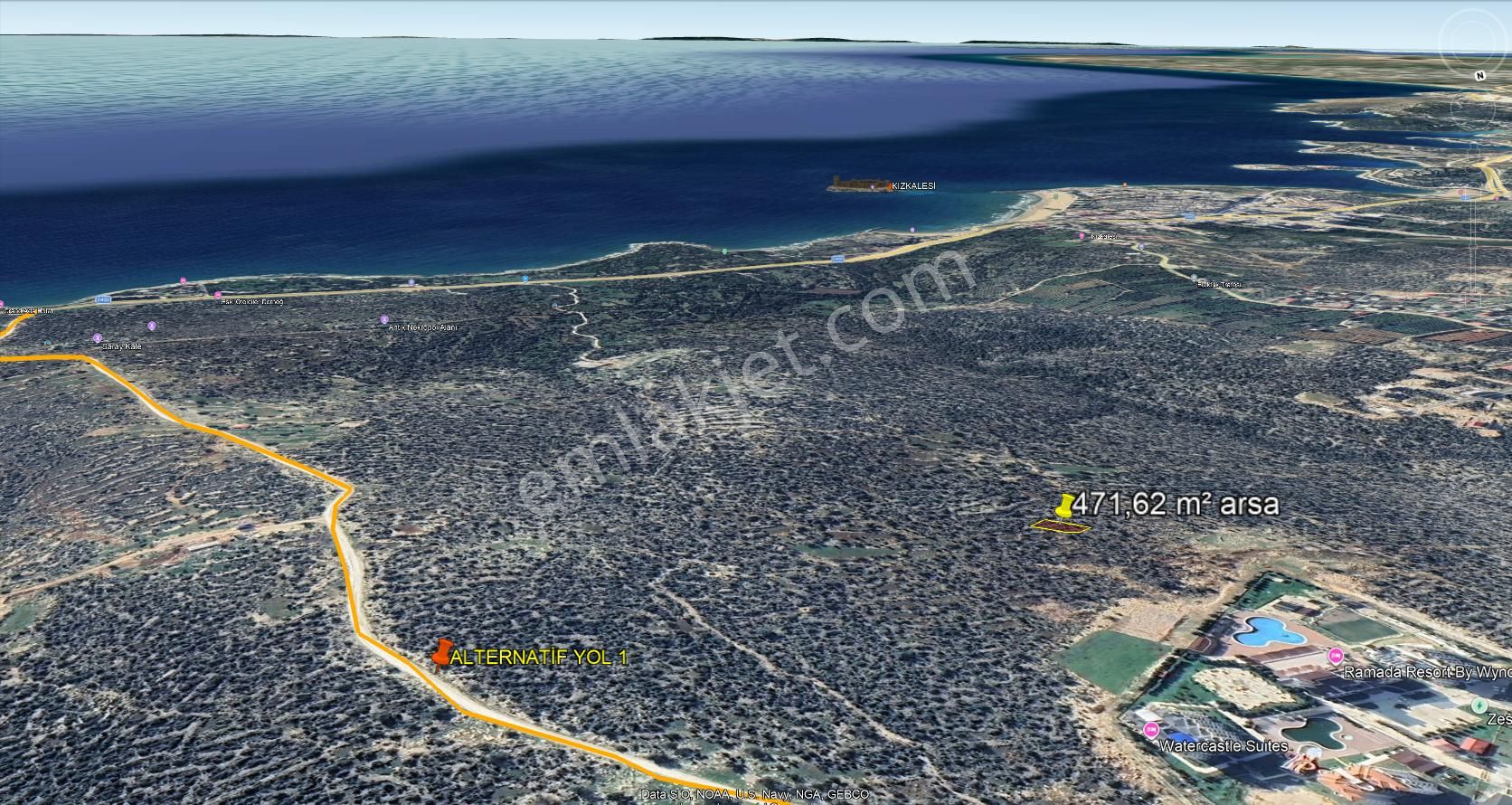 Kızkalesi Girişinde 471,62m² Satılık Arsa – Ana Yola Yakın, Yüksek Yatırım Potansiyeli