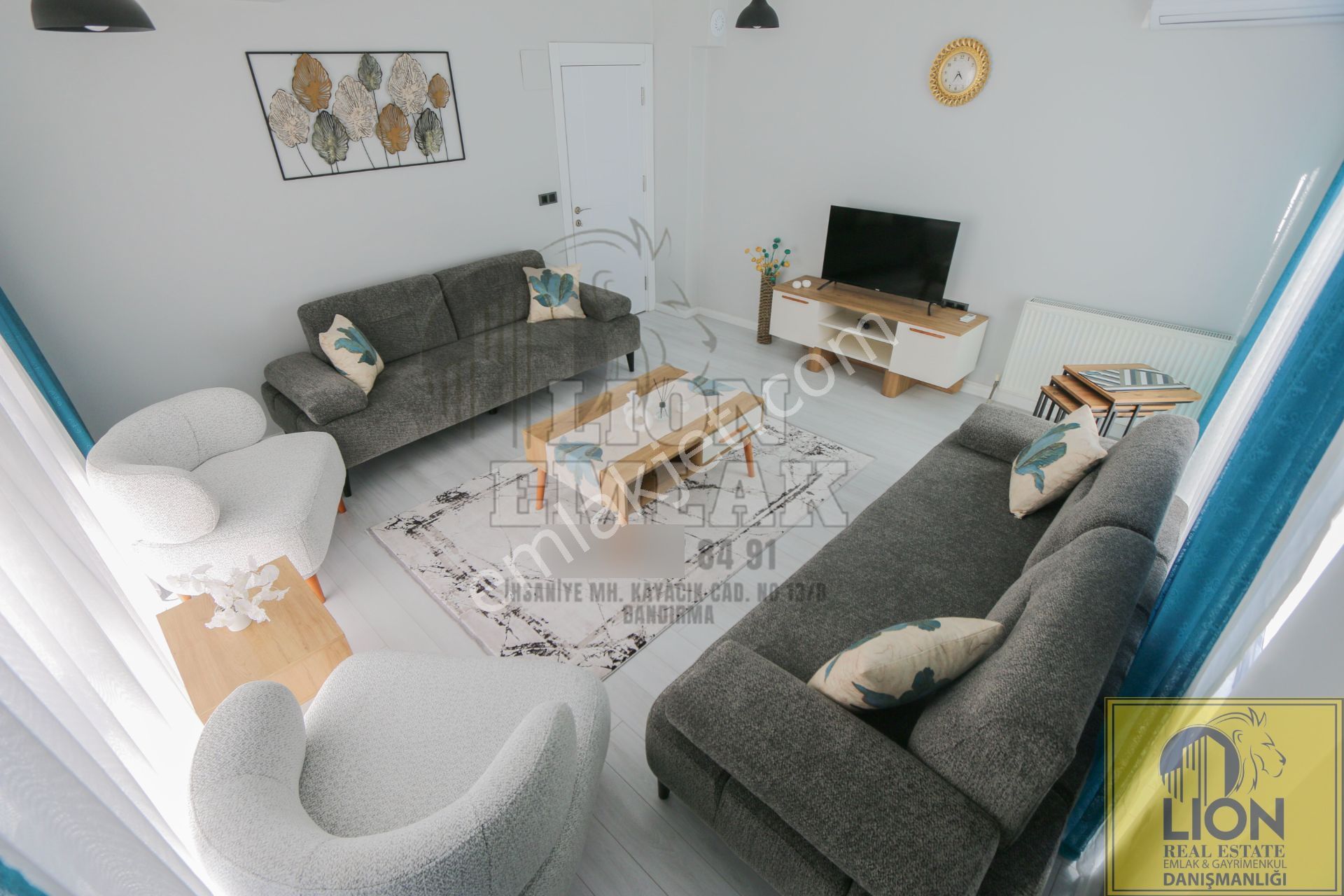 ⬛🟨 Lıon Emlak'tan Adliye Yakını , Sıfır Eşyalı Kiralık 2+1 Dubleks Daire🟨⬛ - Görsel 2