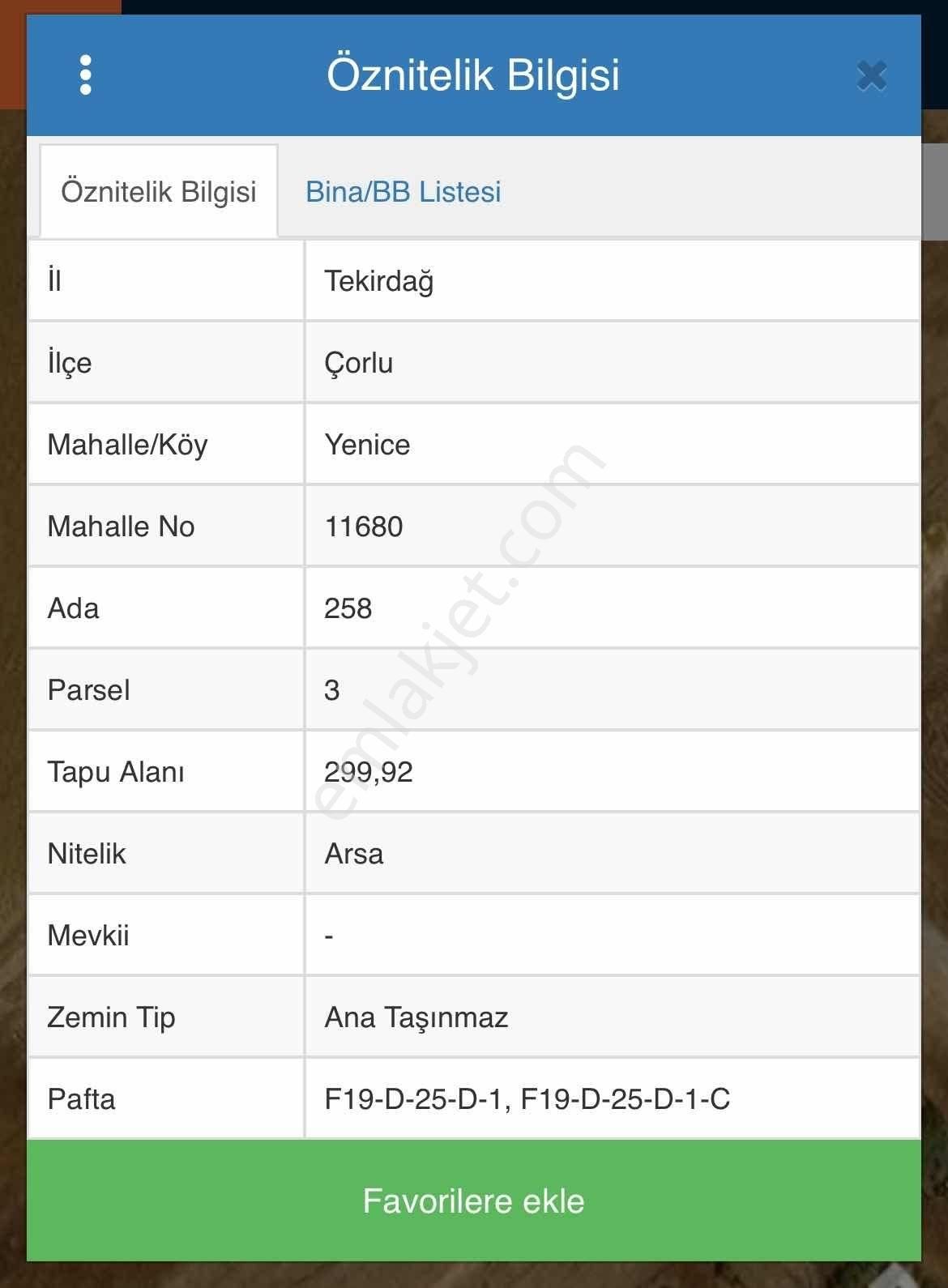 Tekirdağ Çorlu Yenice'de 300 M2 % 50 Villa 2.5 Kat İmarlı Arsa - Görsel 3