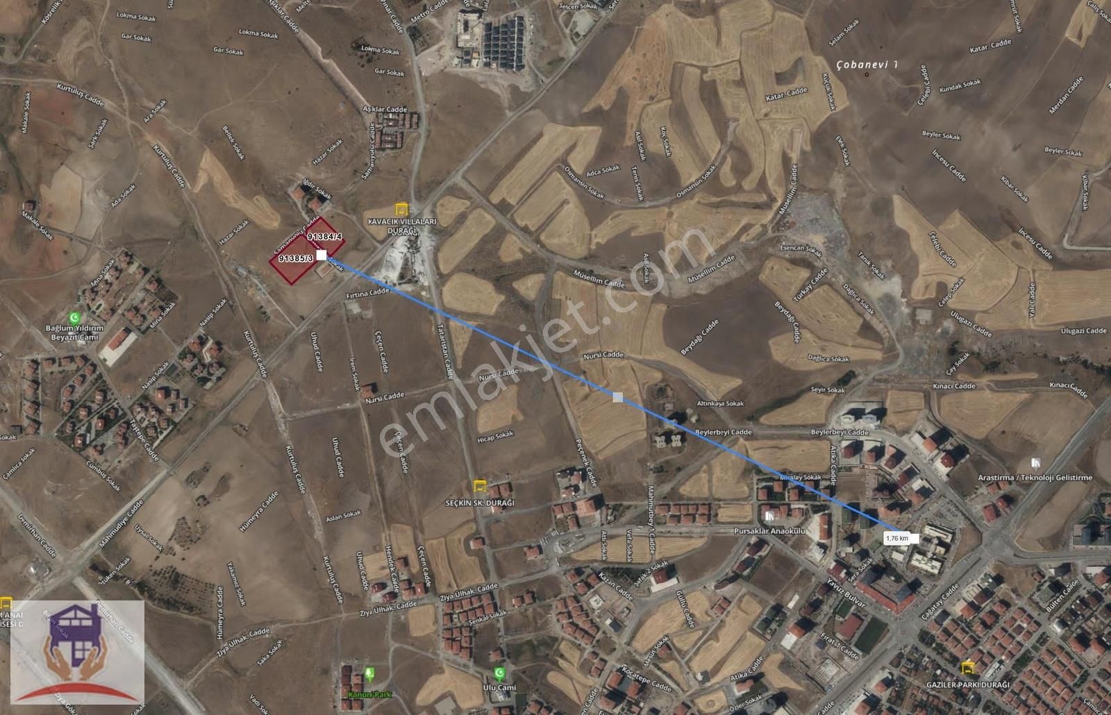 Pursaklar Sınırında Süper Konum Köşe Başı İmarlı Süper Arsa - Görsel 2