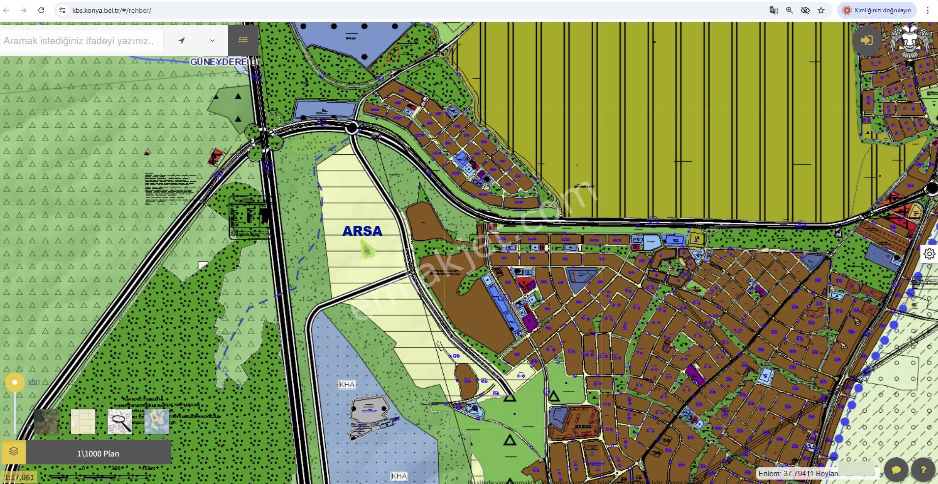 Kozağaç Zer Meram Projesi Yanı Konut Öneri Alanında Yatırım Fırsatı - Görsel 4