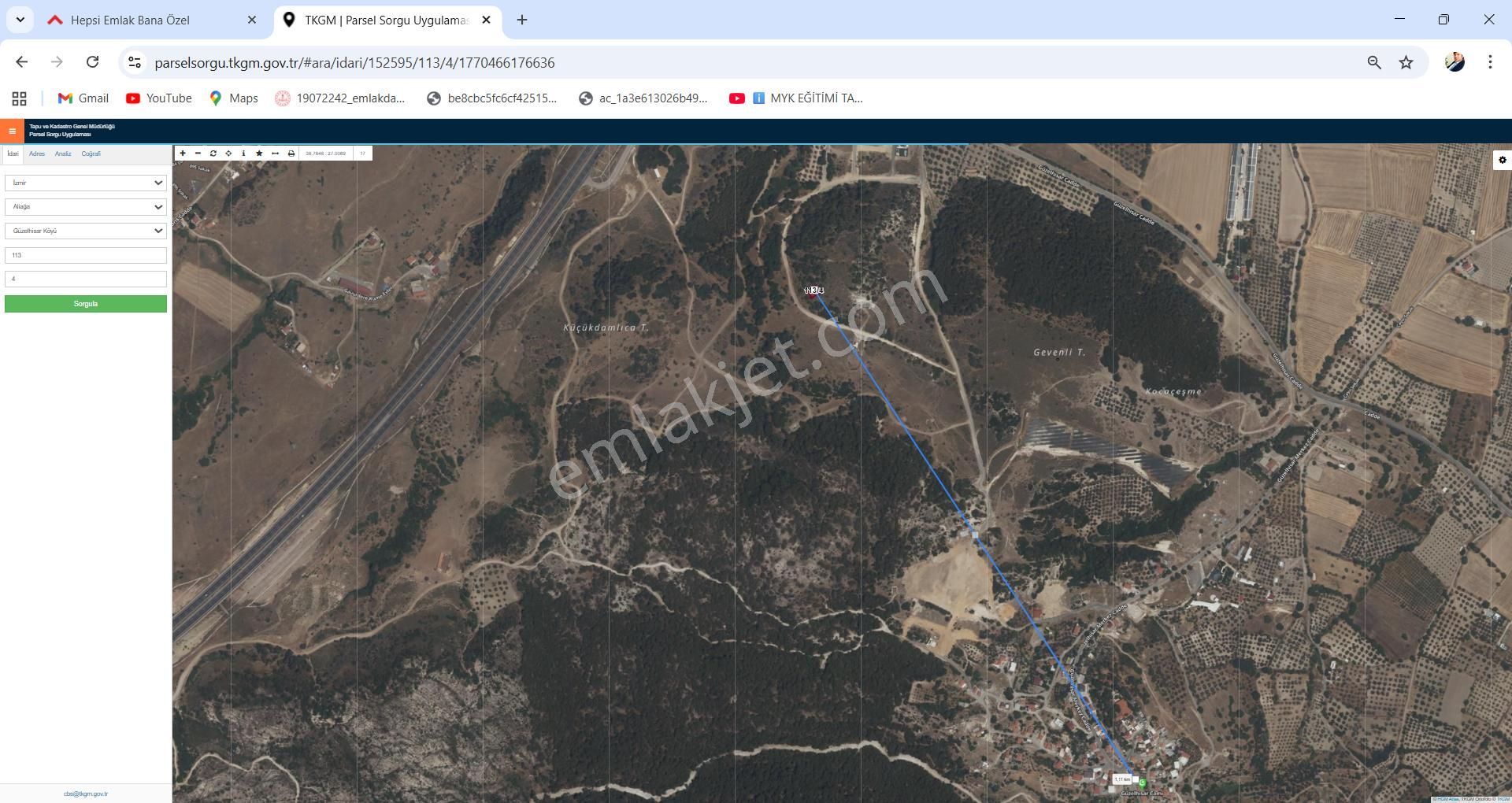 Kuzay Kök Gm;den Aliağa Güzelhisar Da Satılık Arsa - Görsel 3