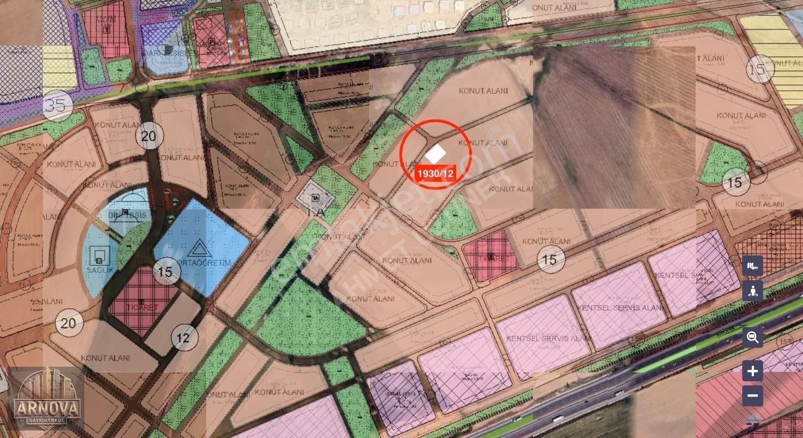 Temelli Alagöz'de Gelişen Bölgede 1000m2 Yatırımlık Satılık Arsa - Görsel 2