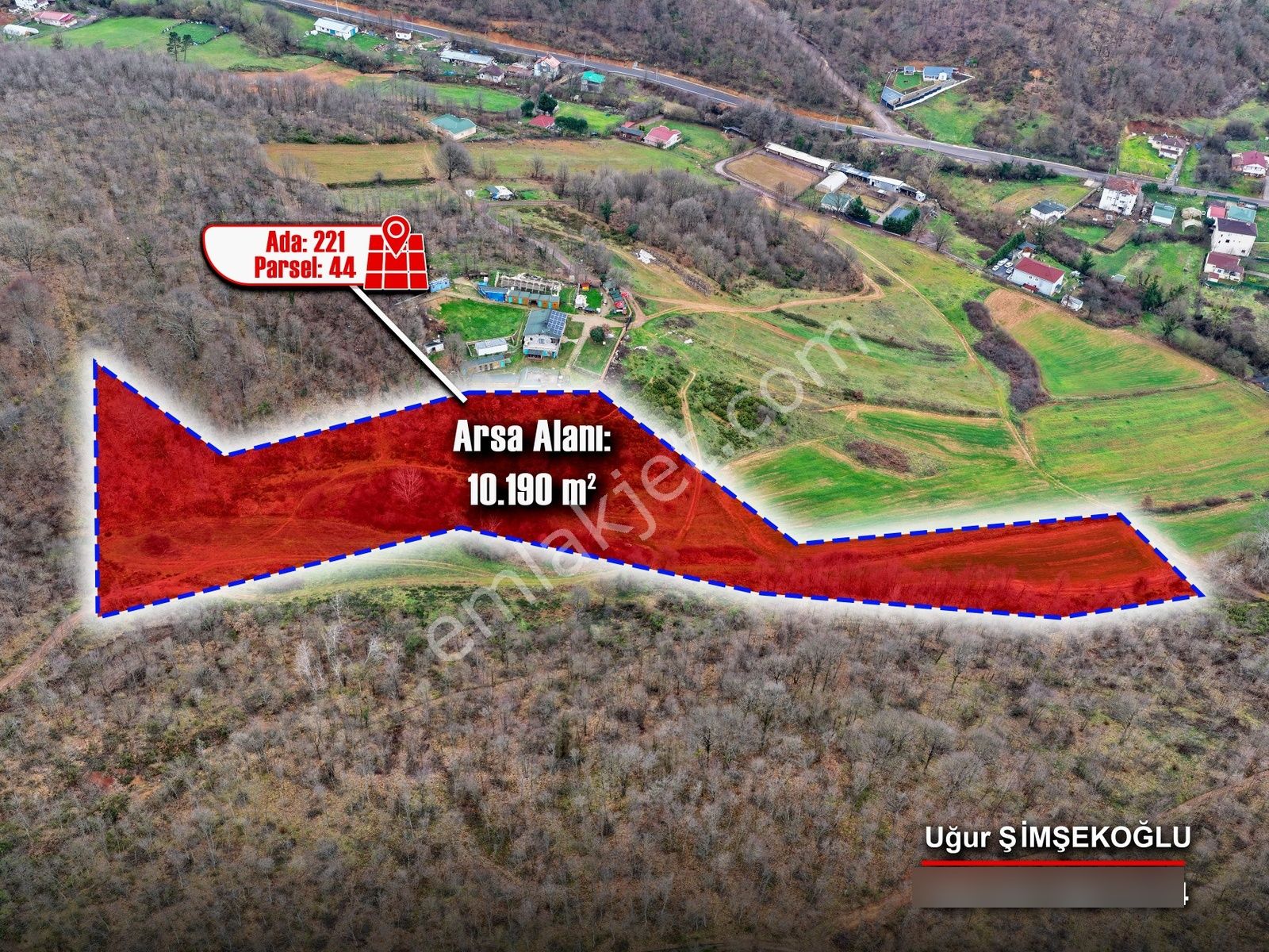 Tbc Gayrimenkul Gebze Mudarlı 10.190 M² | Tek Tapu | Orman Cephe