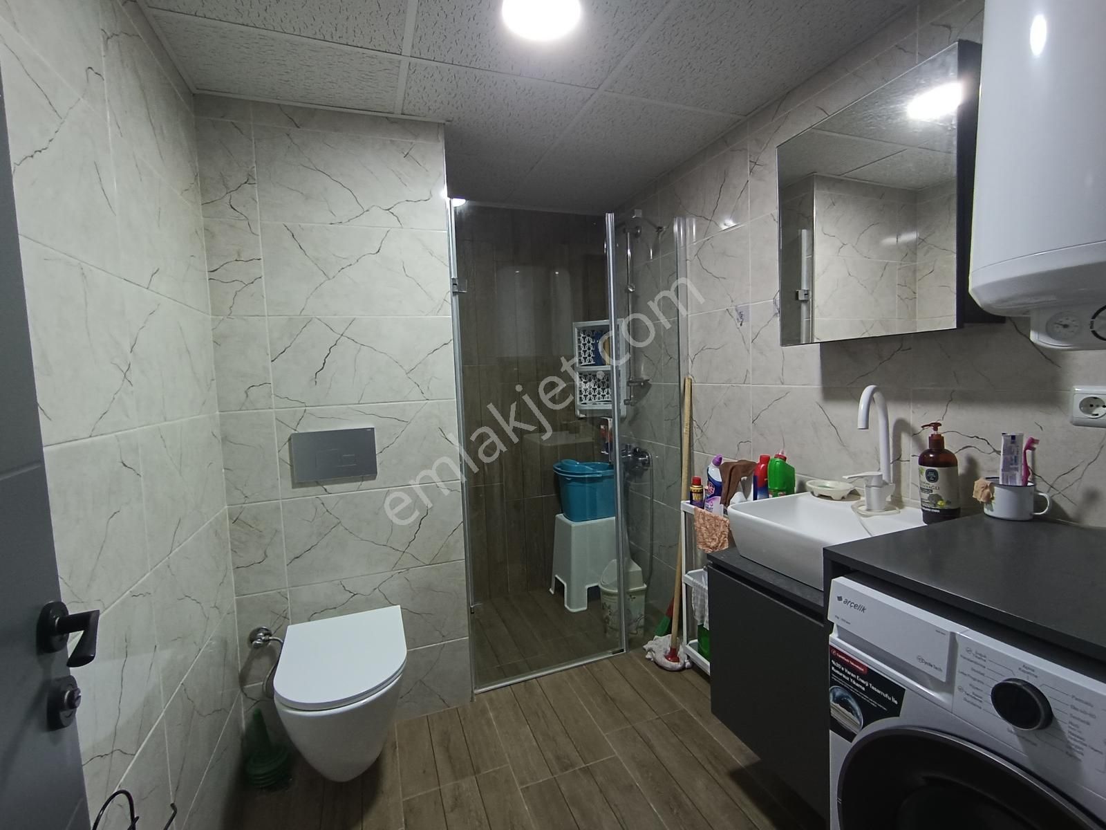 Havuzlu, Eşyalı, Katlamalı Cam Balkonlu, 57 M2 Satılık 1+1 Daire - Görsel 30