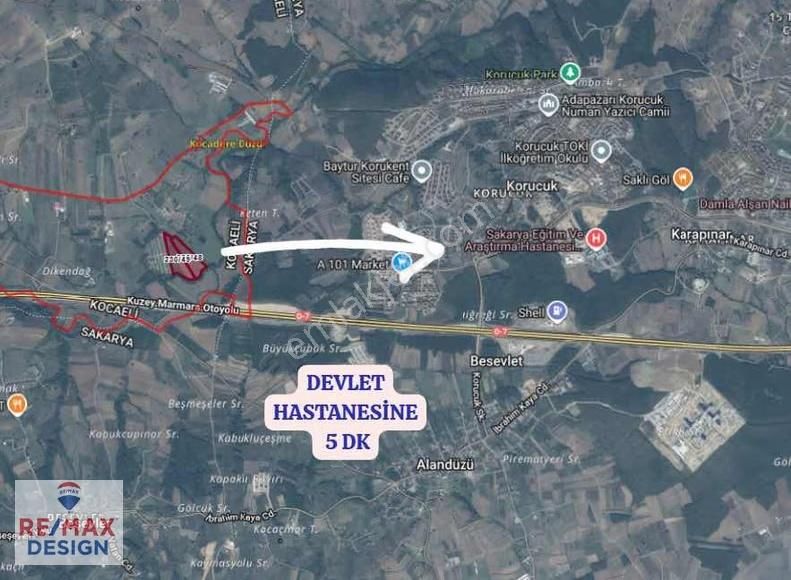 İzmit Akmese Mah.'nde 72.000 Metre² Satılık Tarla - Görsel 8