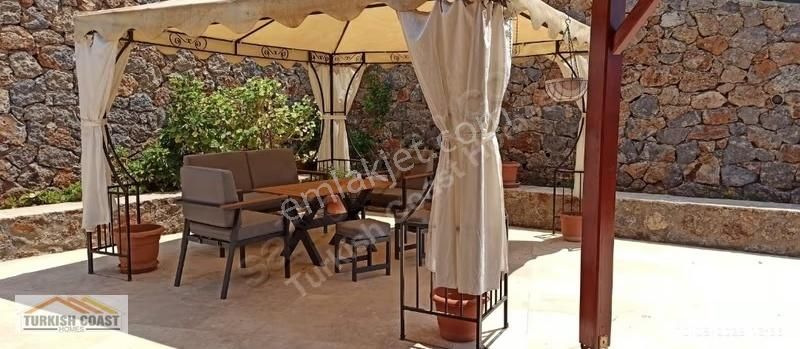 Fethiye Kayaköyde Restorasyonu Yapılmış Havuzlu Taş Ev - Görsel 13