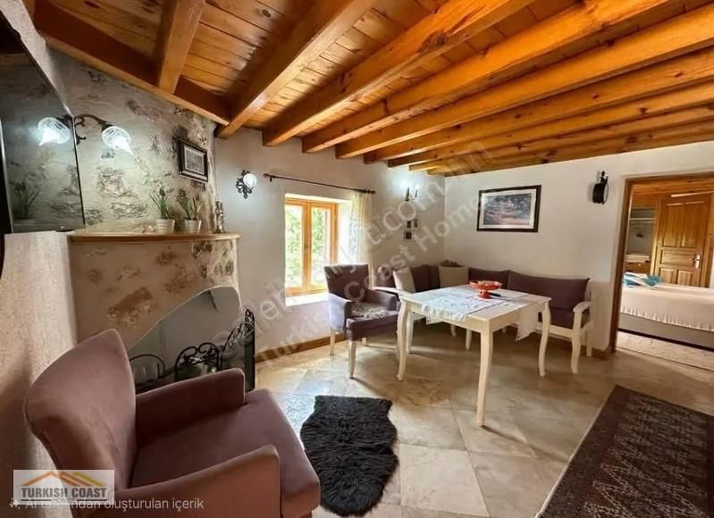 Fethiye Kayaköyde Restorasyonu Yapılmış Havuzlu Taş Ev - Görsel 11