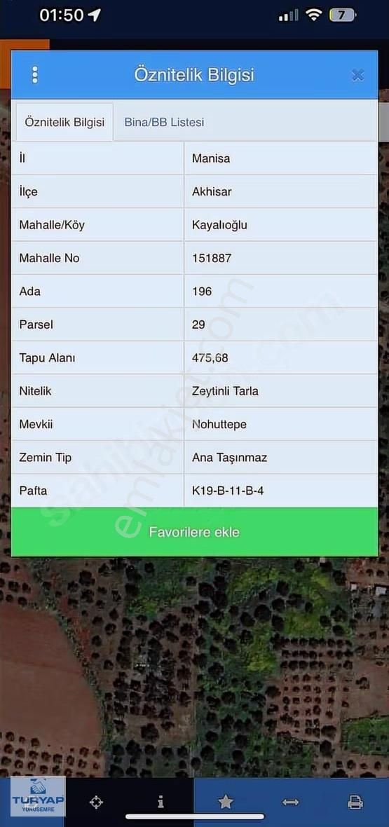 Turyap'tan Akhisar Kayalıoğlu'da Muhteşem Müstakil 475m2 Bahçe