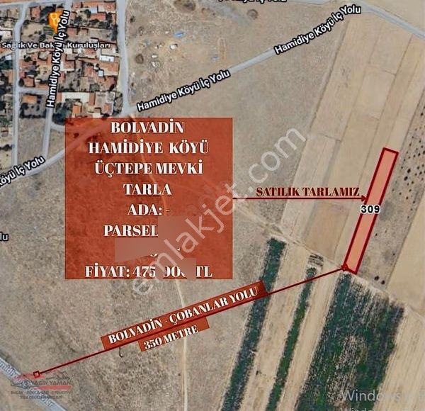 Yaman'dan Bolvadin Hamidiye Köyünde Satılık Tarla (2.600 M²) - Görsel 2