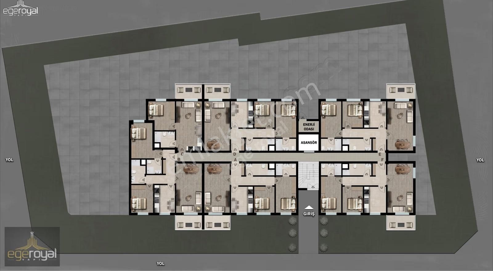 Yeni Mah. Ayrı Mutfak Ebeveyn Banyo Yerden Isıtma 2+1 Daire - Görsel 11