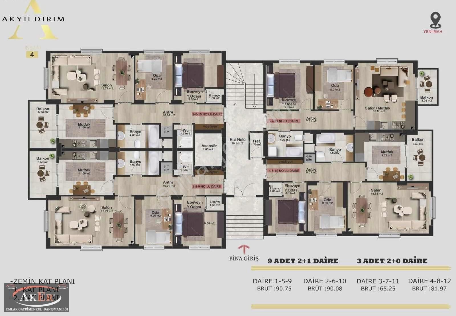 Aker Emlaktan Jandarma Ve Üniversiteye 200m Lüks 2+0 - Görsel 2