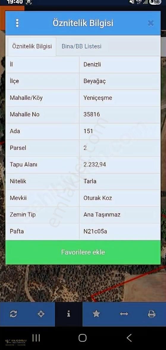 Beyağaç Yeniçeşme Mah De Satılık 2232m2 Sulak Tarla - Görsel 2