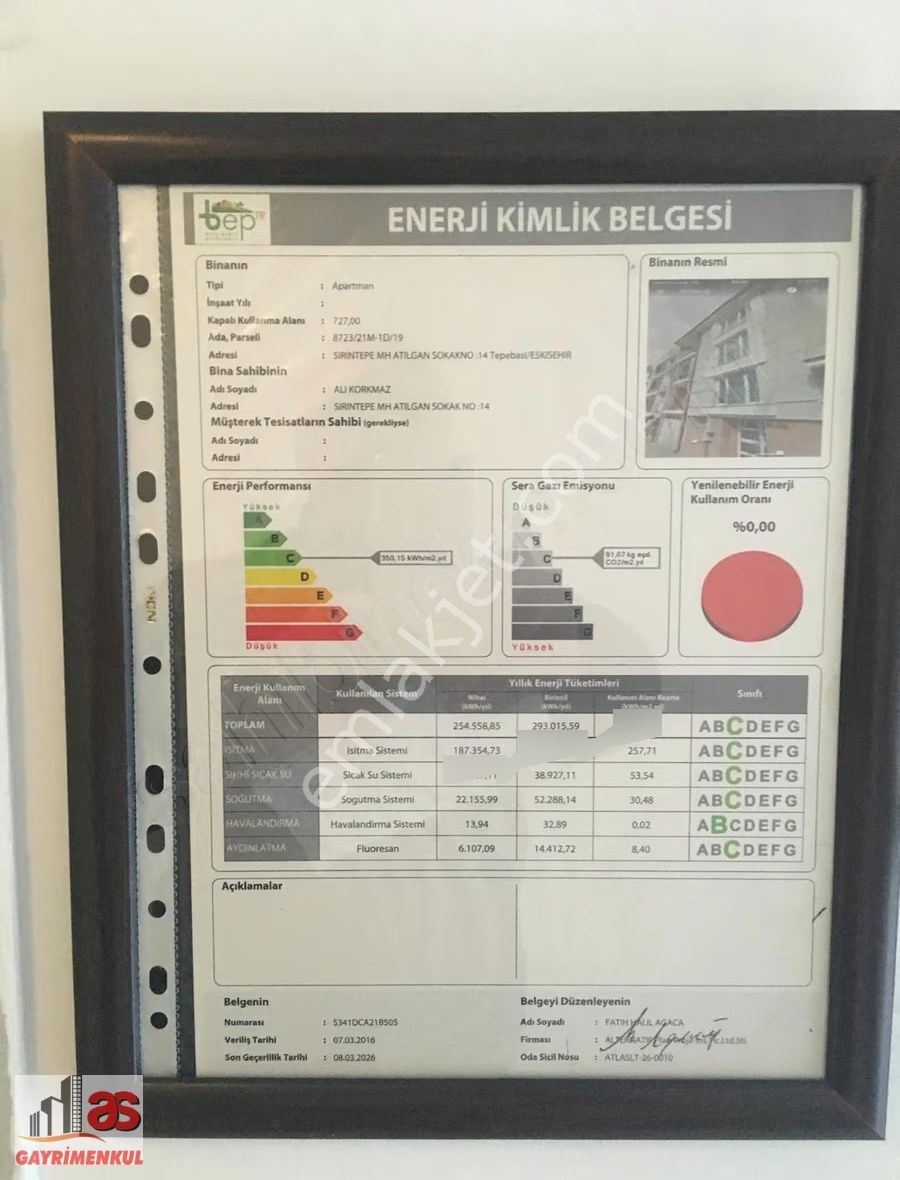 As Emlaktan Şirintepe Mh.satılık Kombili Balkonlu 2+1 3/3. Katı - Görsel 16