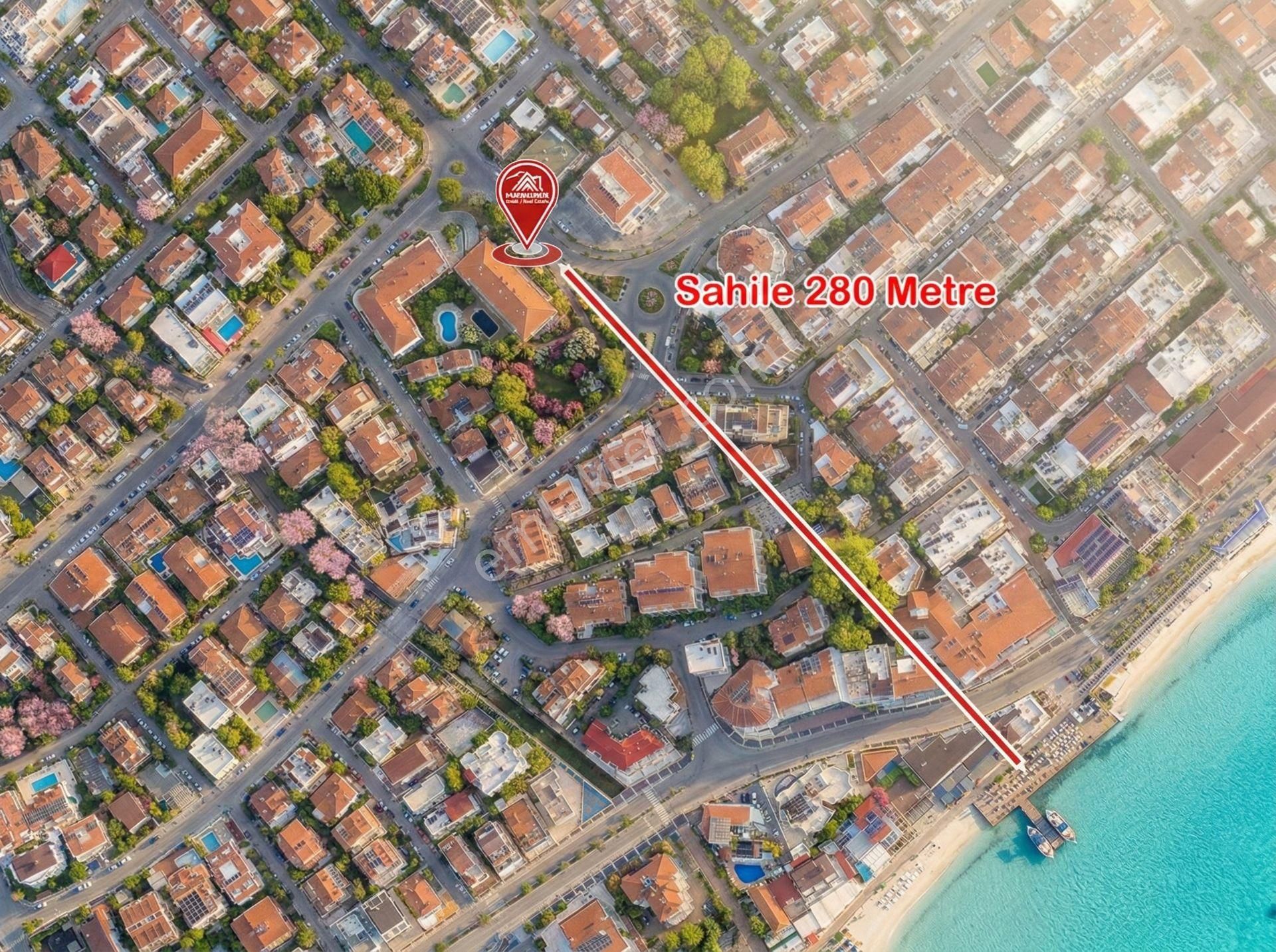 Denize 200 M, Havuzlu, Otoparklı, Geniş 2+1 Daire, Kapalı Mutfak