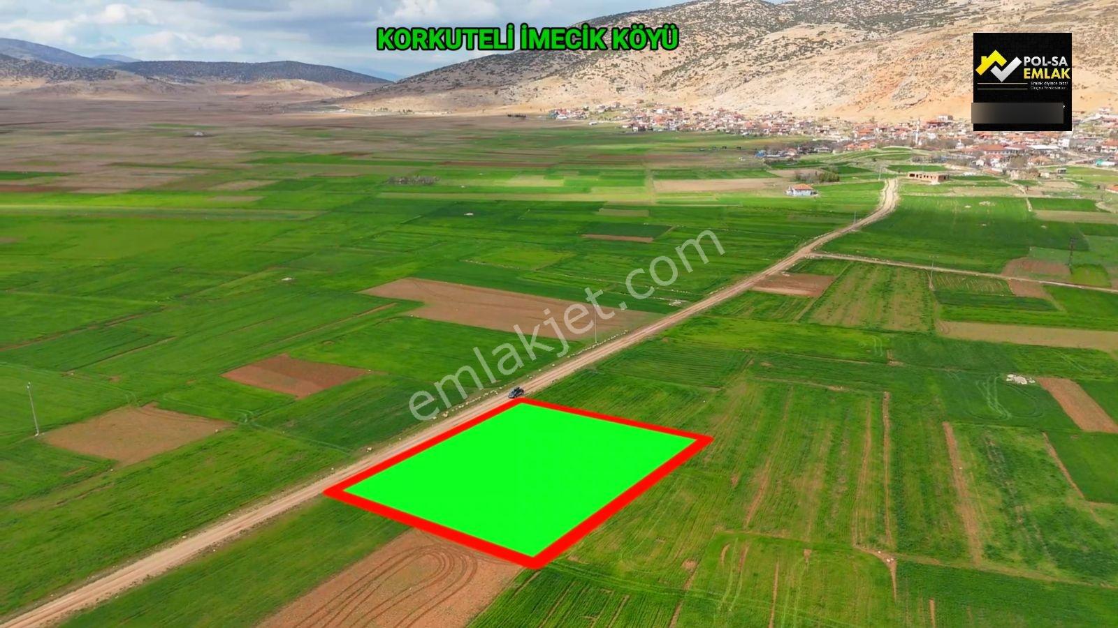 Korkuteli İmecik Köyü Satılık 1.616m2 Tarla Resmi Yol Var - Görsel 10